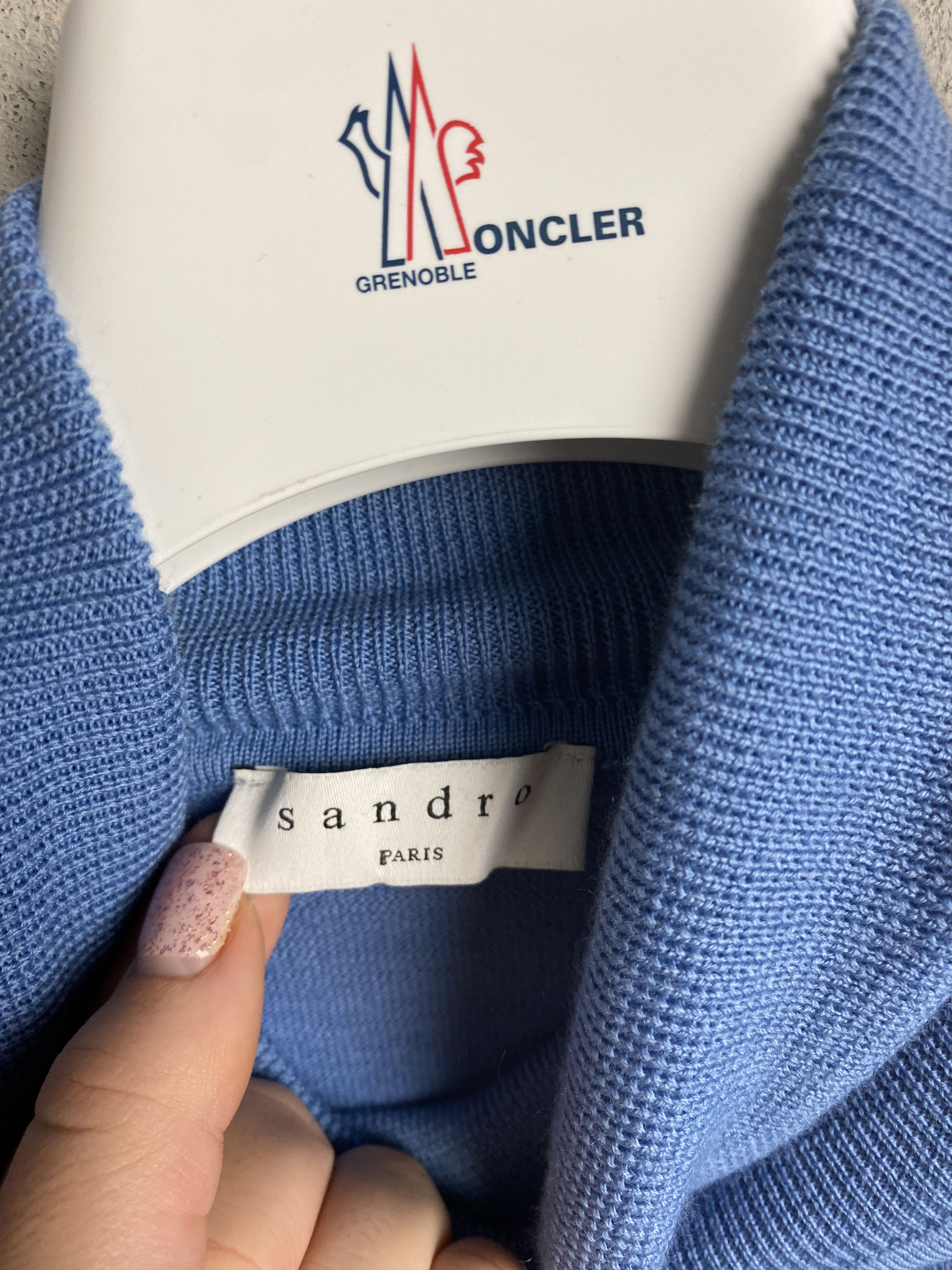 Sandro Sandro wool light sweater knitwear casual Size US L / EU 52-54 / 3 - 3 Thumbnail