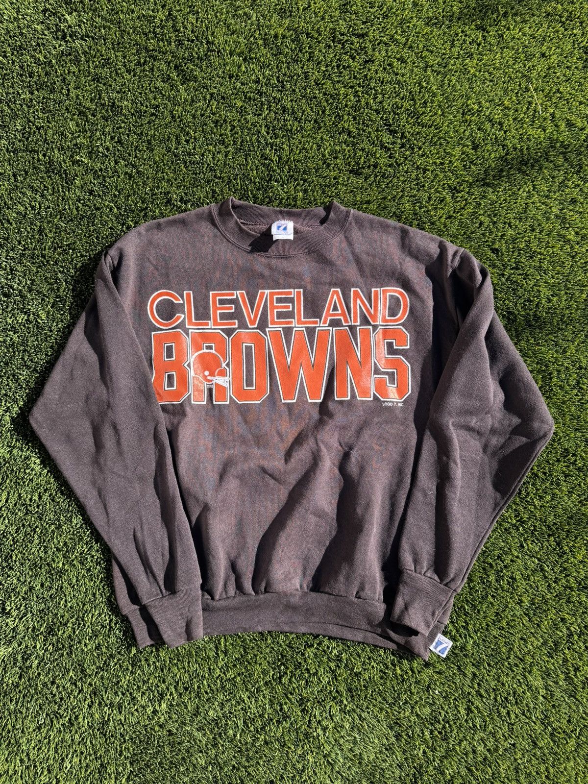 Logo 7 LOGO 7 - CLEVELAND BROWNS CREWNECK Size US L / EU 52-54 / 3 - 1 Thumbnail