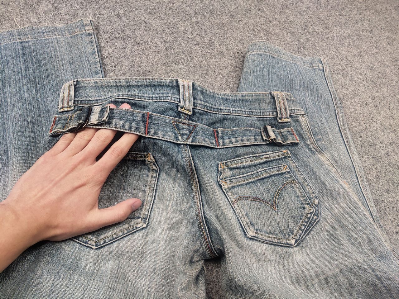 Levi's Rare Vintage levis lady Low Rise Bootcut buckle Jeans Japan Size 29" - 16 Thumbnail