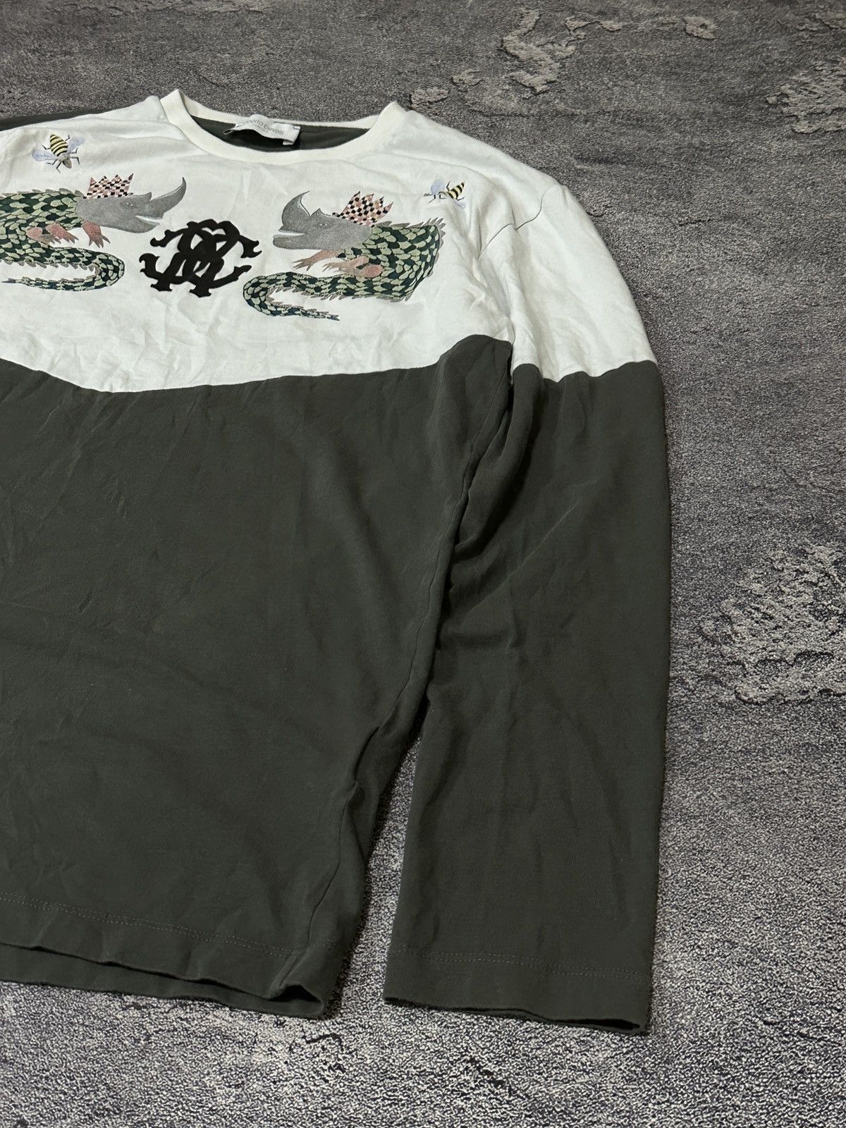 Roberto Cavalli Roberto Cavalli Boys Rhino-Crocodile Longlseeve Size US XS / EU 42 / 0 - 2 Thumbnail