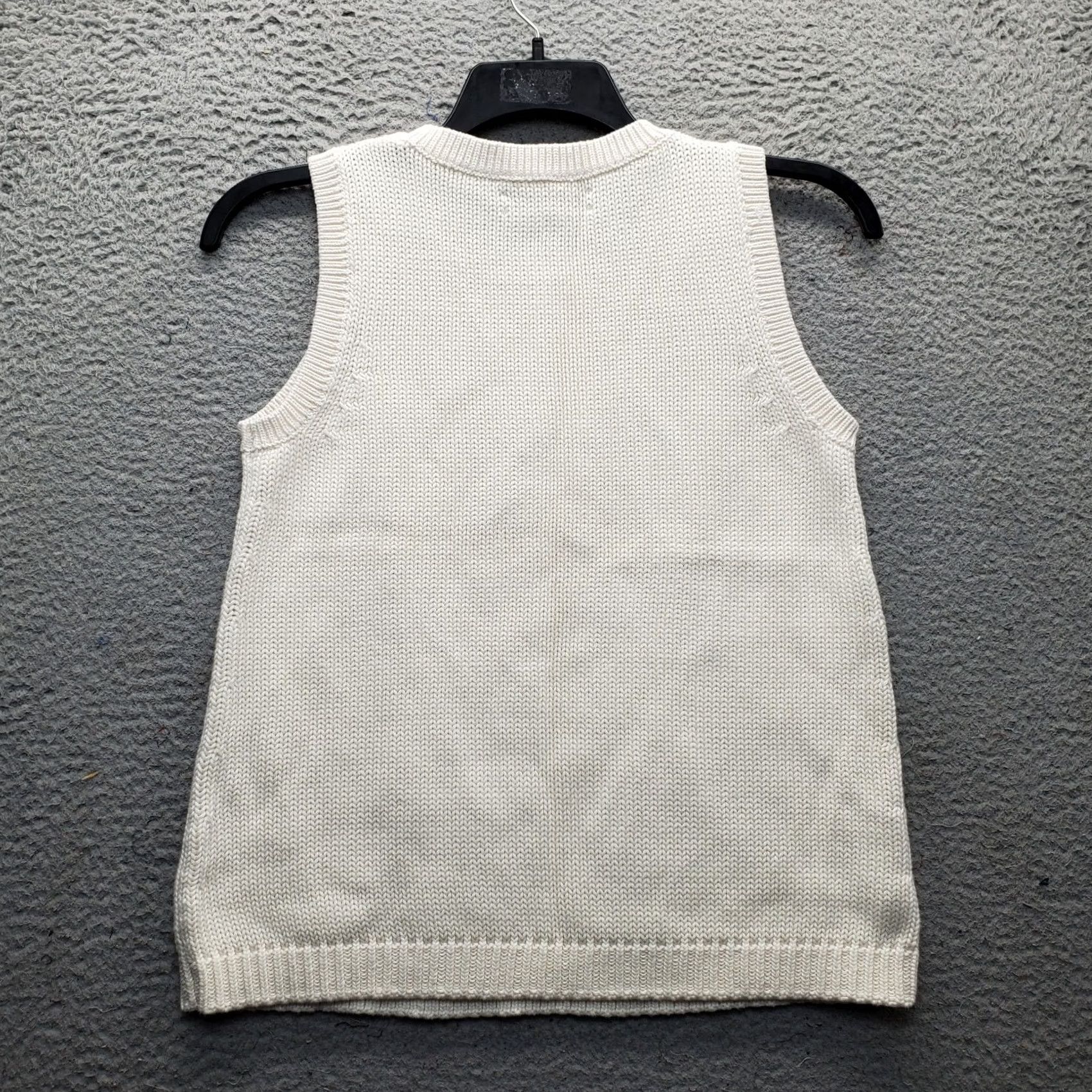 Loft LOFT Womens Size S Tan Chunky-Knit Sleeveless Sweater Vest, Knitted, Casual, Fall Winter, 100% Cotton, Crew Neck, Breathable, Regular Fit, NWOT Size S / US 4 / IT 40 - 2 Thumbnail