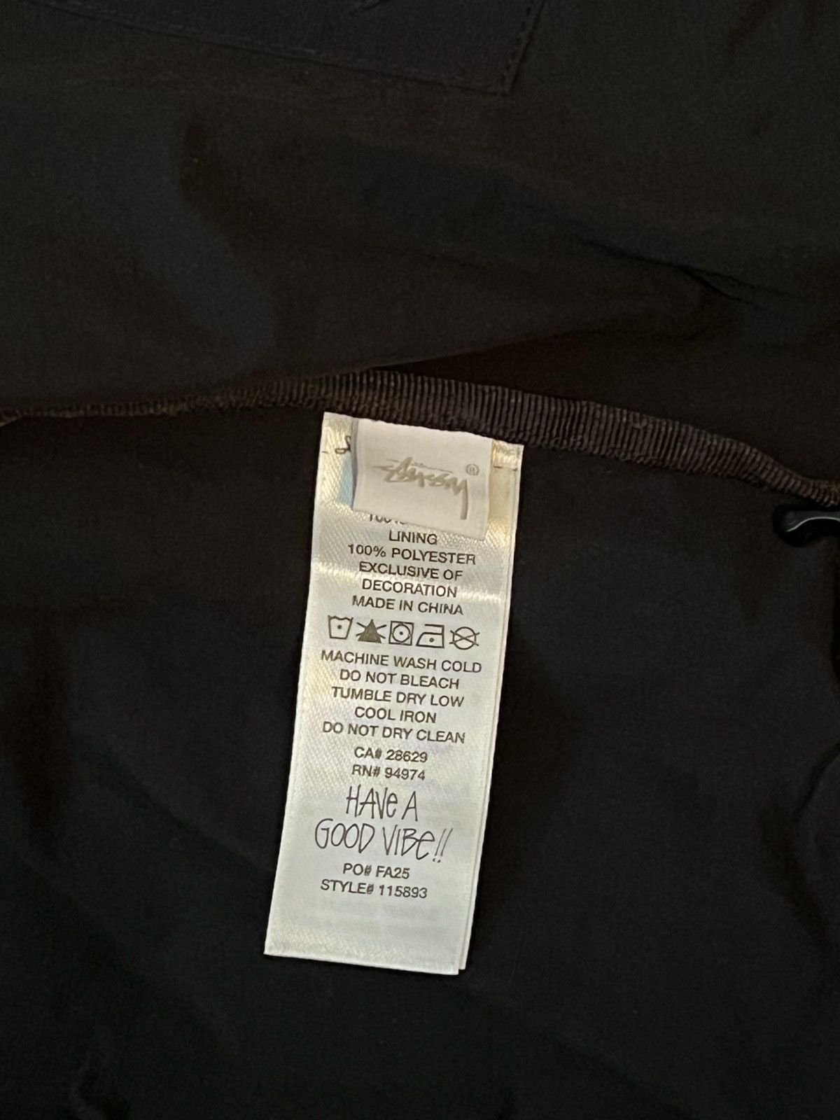 Stussy Stussy Nylon Beach Shell Black Large Size US L / EU 52-54 / 3 - 5 Thumbnail
