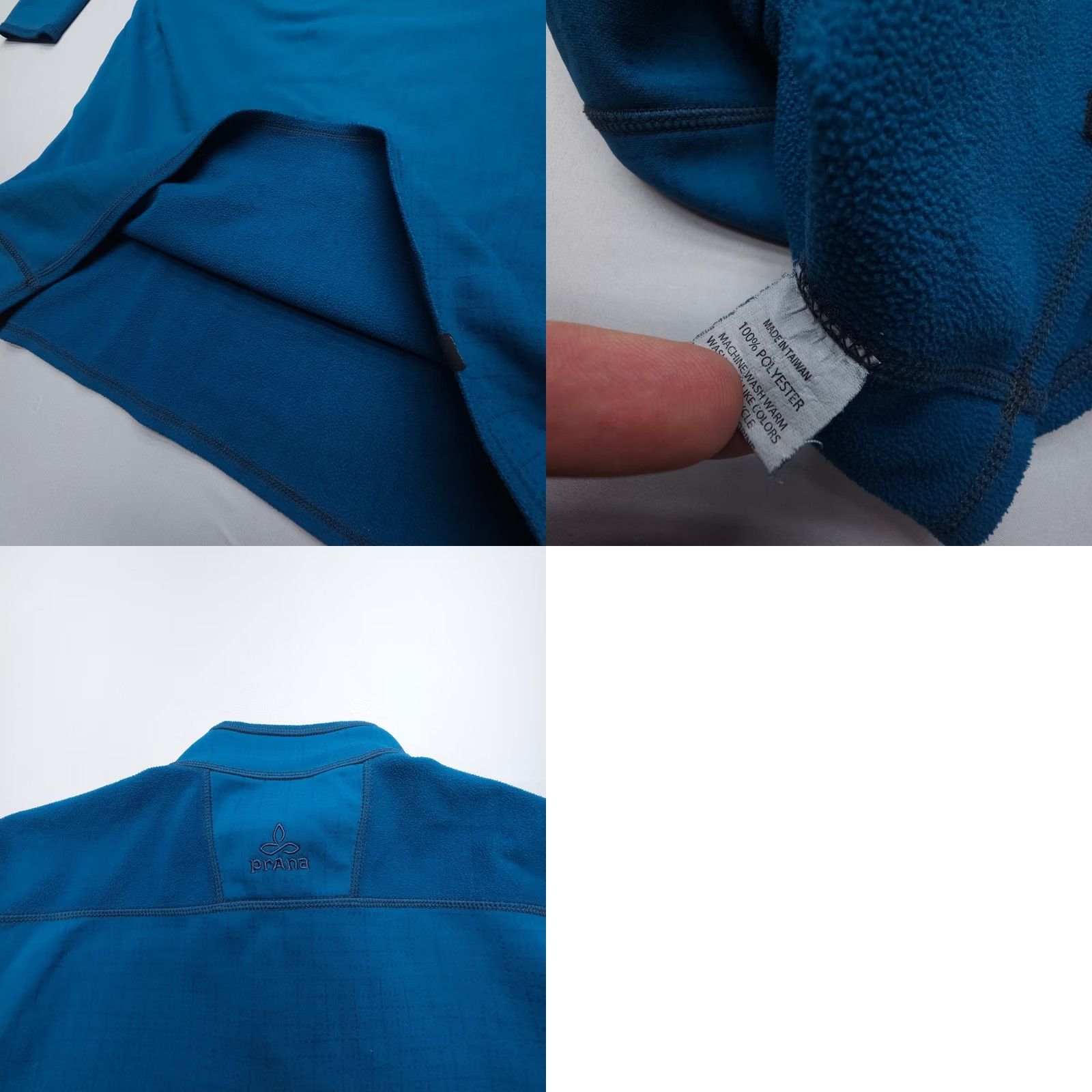 Prana prAna Long Sleeve 1/4 Zip Fleece Pullover Womens L Blue Hiking Mid Layer Shirt Pullover Womens Outdoor 1/4 Zip Lightweight Regular Blue Hiking Womens Size L / US 10 / IT 46 - 8 Thumbnail