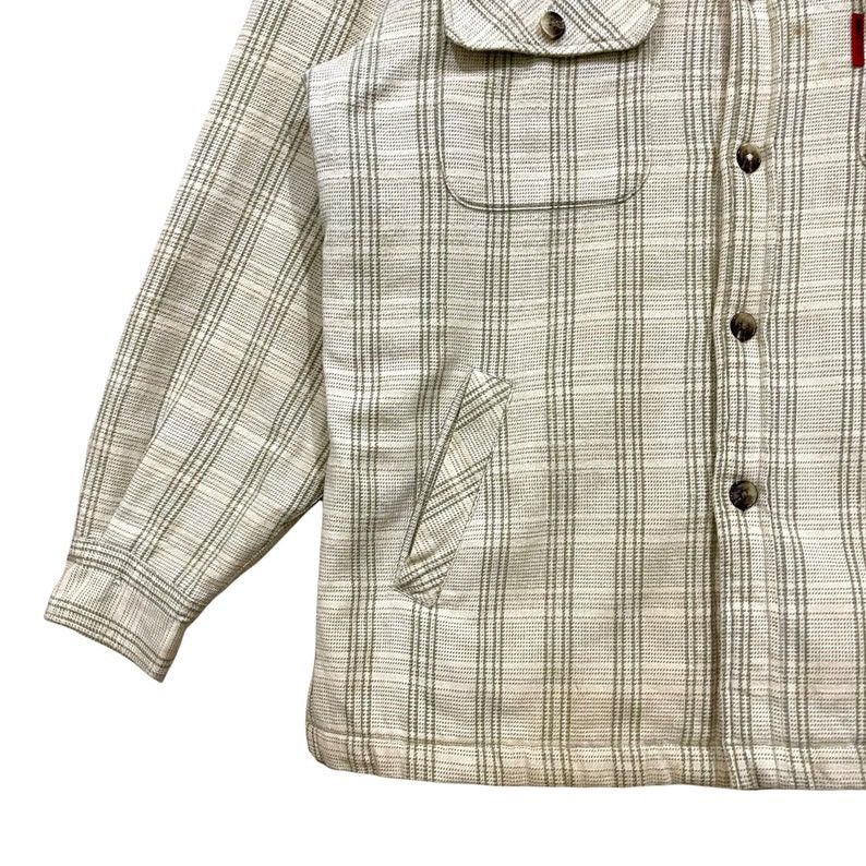 Lucky Brand × Vintage Vintage 90s Lucky Strike Sherpa Button Up Jacket Shirt Size US L / EU 52-54 / 3 - 7 Thumbnail