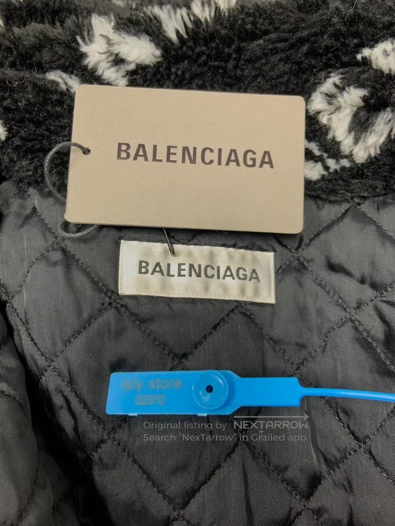 Balenciaga Balenciaga Stand Collar Raglan Sleeve Loose Faux Fur Jacke Size XS / US 0-2 / IT 36-38 - 5 Thumbnail