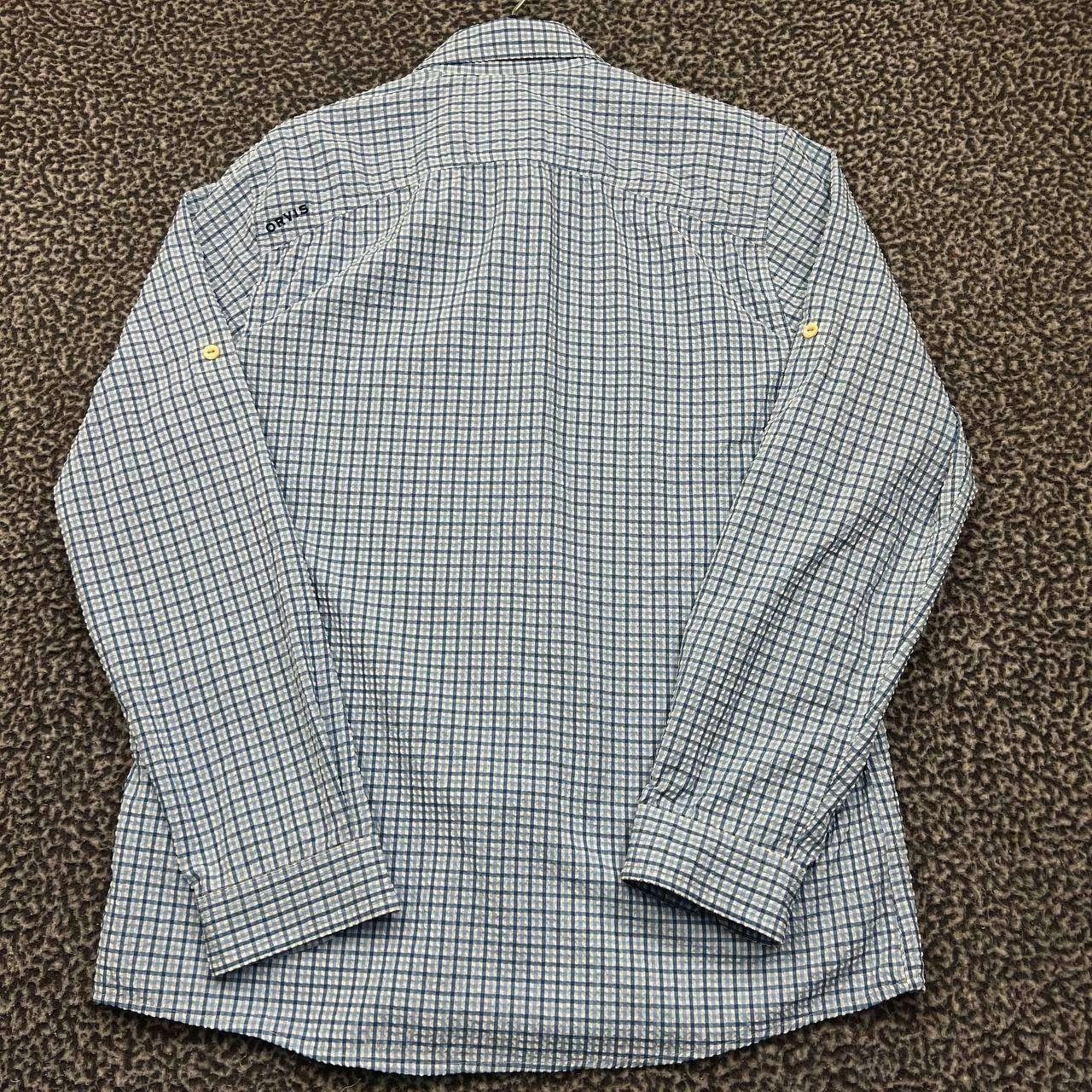 Orvis Orvis Button Up Shirt Men Blue Plaid Seersucker Collared M Size US M / EU 48-50 / 2 - 2 Thumbnail