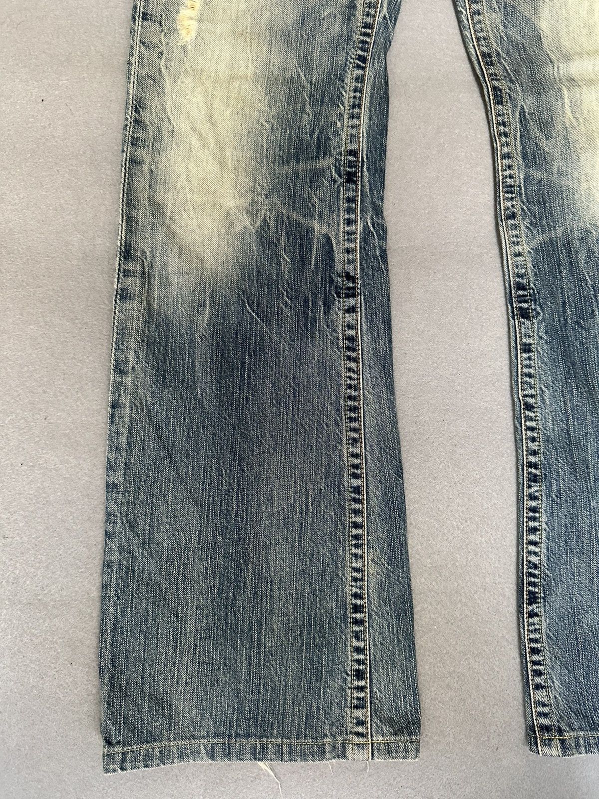 Japanese Brand FLARE Brappers Japan Denim Claw Marks Low Rise Denim Size US 28 / EU 44 - 5 Thumbnail