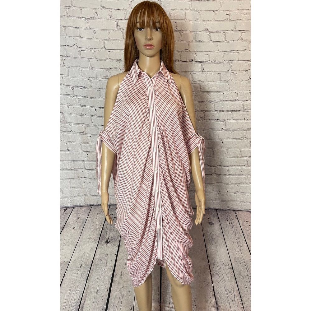 Other New LOVE By Tracey Wilson Mourning Button Front Striped Dre Size S / US 4 / IT 40 - 2 Thumbnail