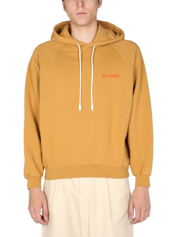 Sunnei Sunnei Logo Print Drawstring Hoodie Size US L / EU 52-54 / 3 - 5 Thumbnail