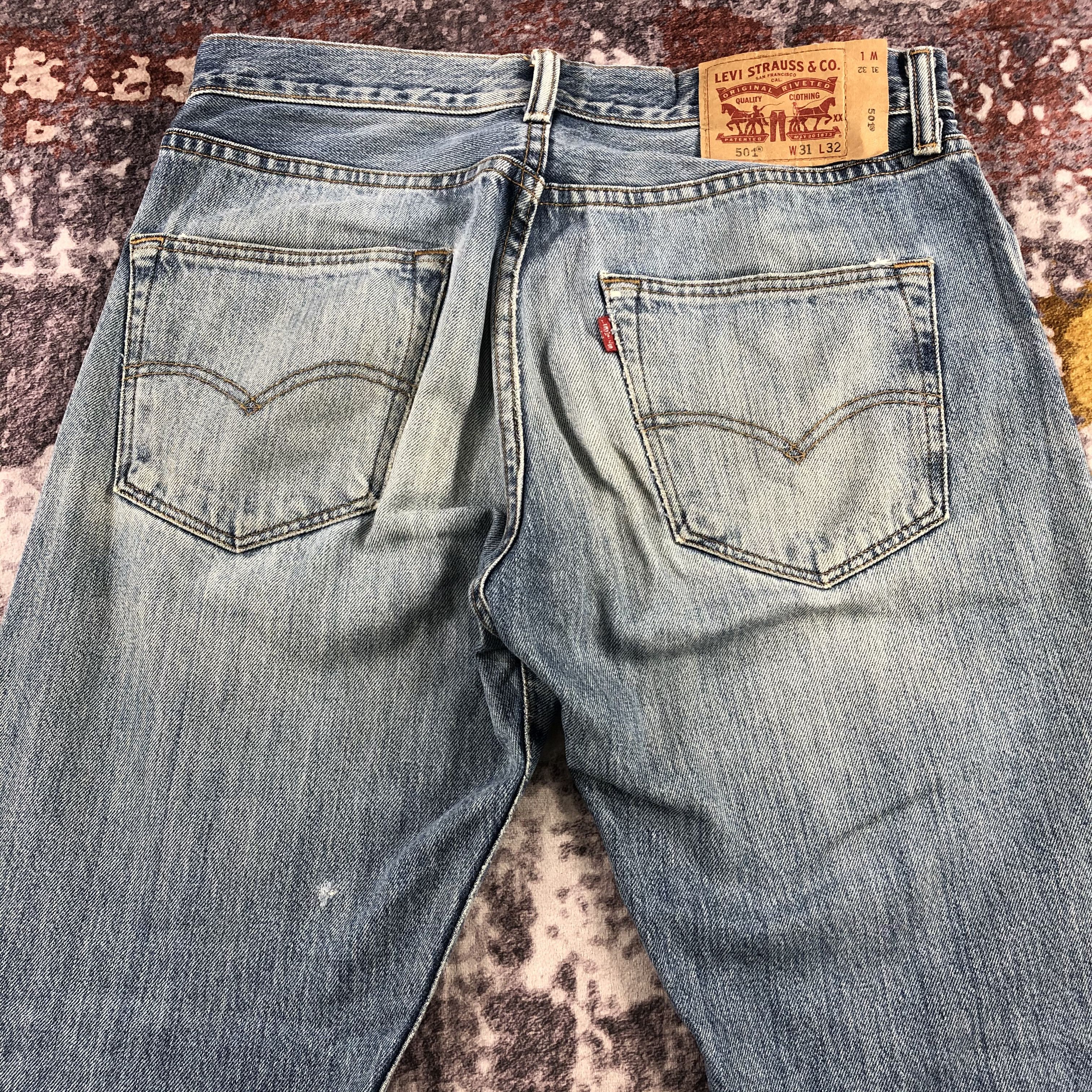 Levi's × Vintage Vintage Light Wash Levis 501 Jeans-JM2720 Size US 33 - 4 Thumbnail