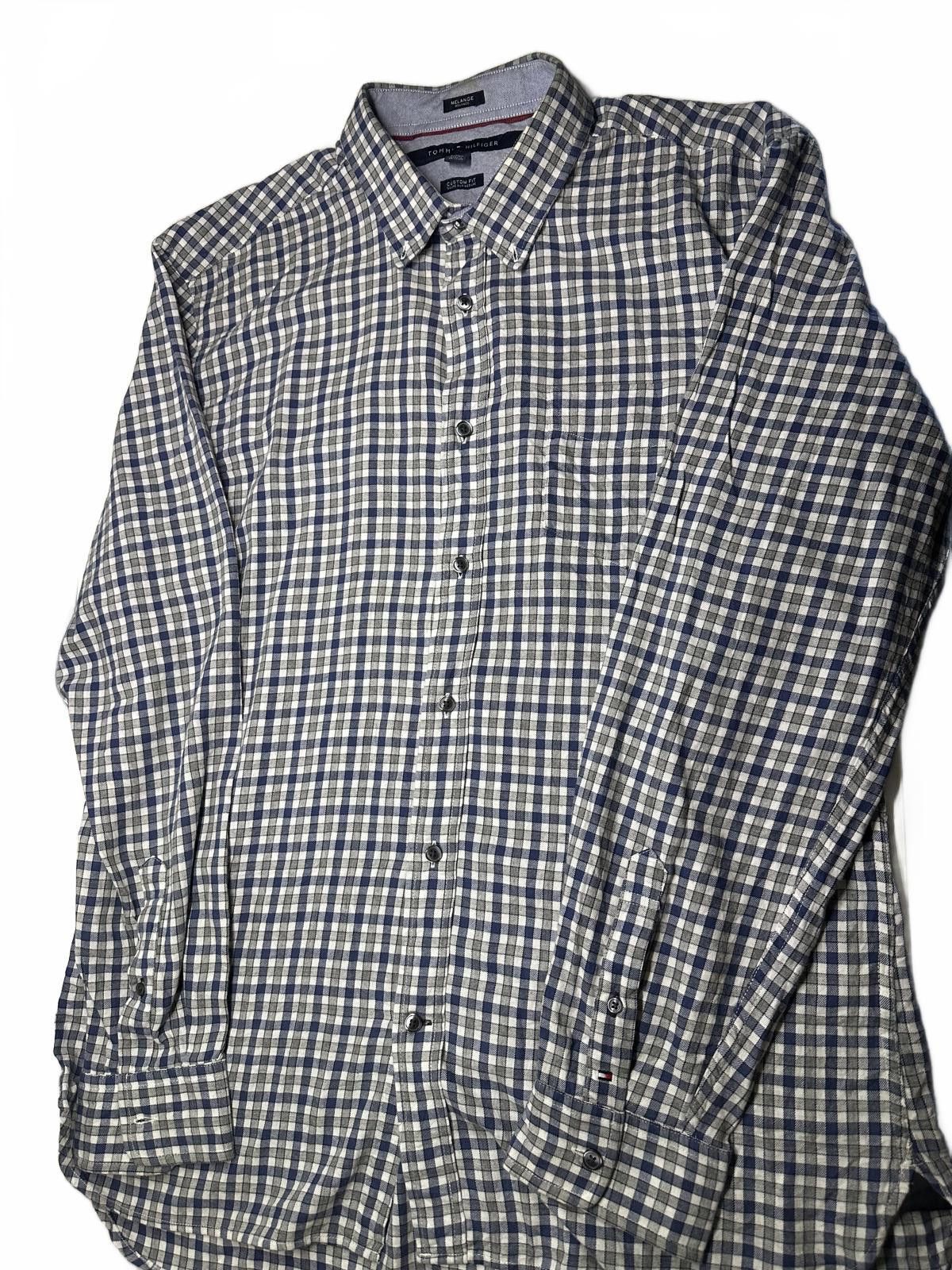 Tommy Hilfiger Stylish Checkered Long Sleeve Shirt Size US XL / EU 56 / 4 - 3 Thumbnail