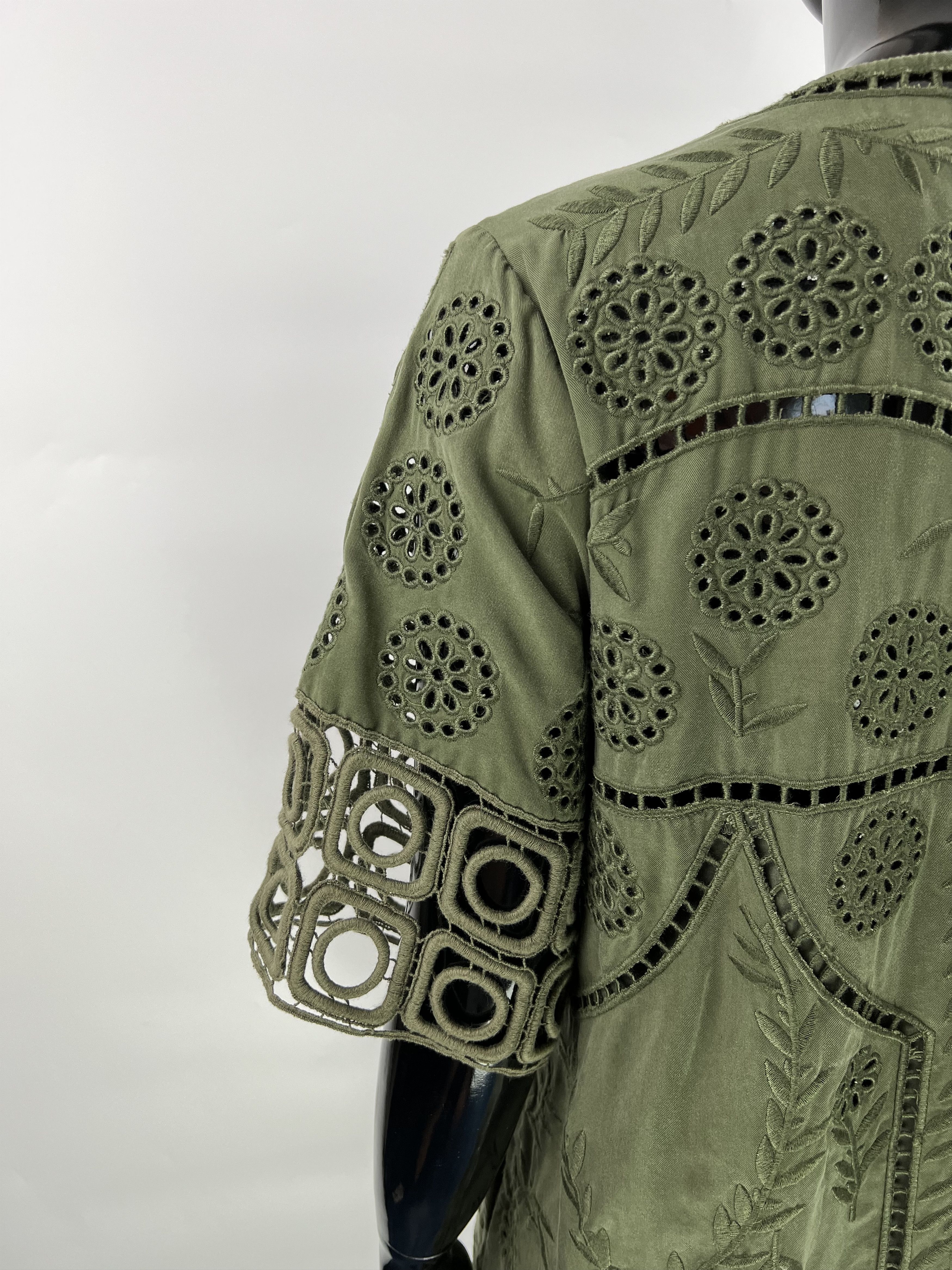 Sea New York Sea New York Green Embroidered Lace Dress Size 2 Size M / US 6-8 / IT 42-44 - 4 Thumbnail