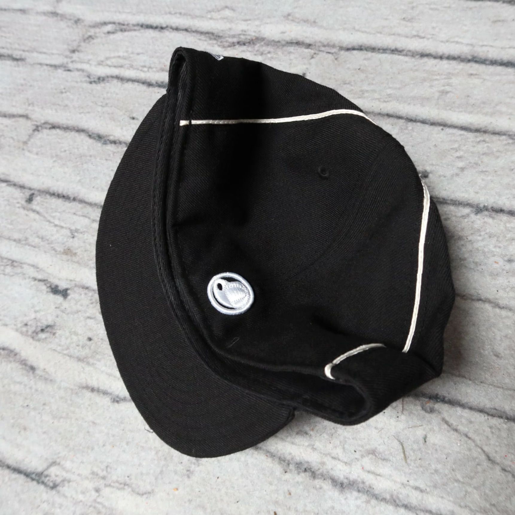 New Era Vintage New Era Hello My Name Is 59Fifty Fitted Hat Size 7 1/2 Cap Graffiti hat Mens Black Size ONE SIZE - 3 Thumbnail
