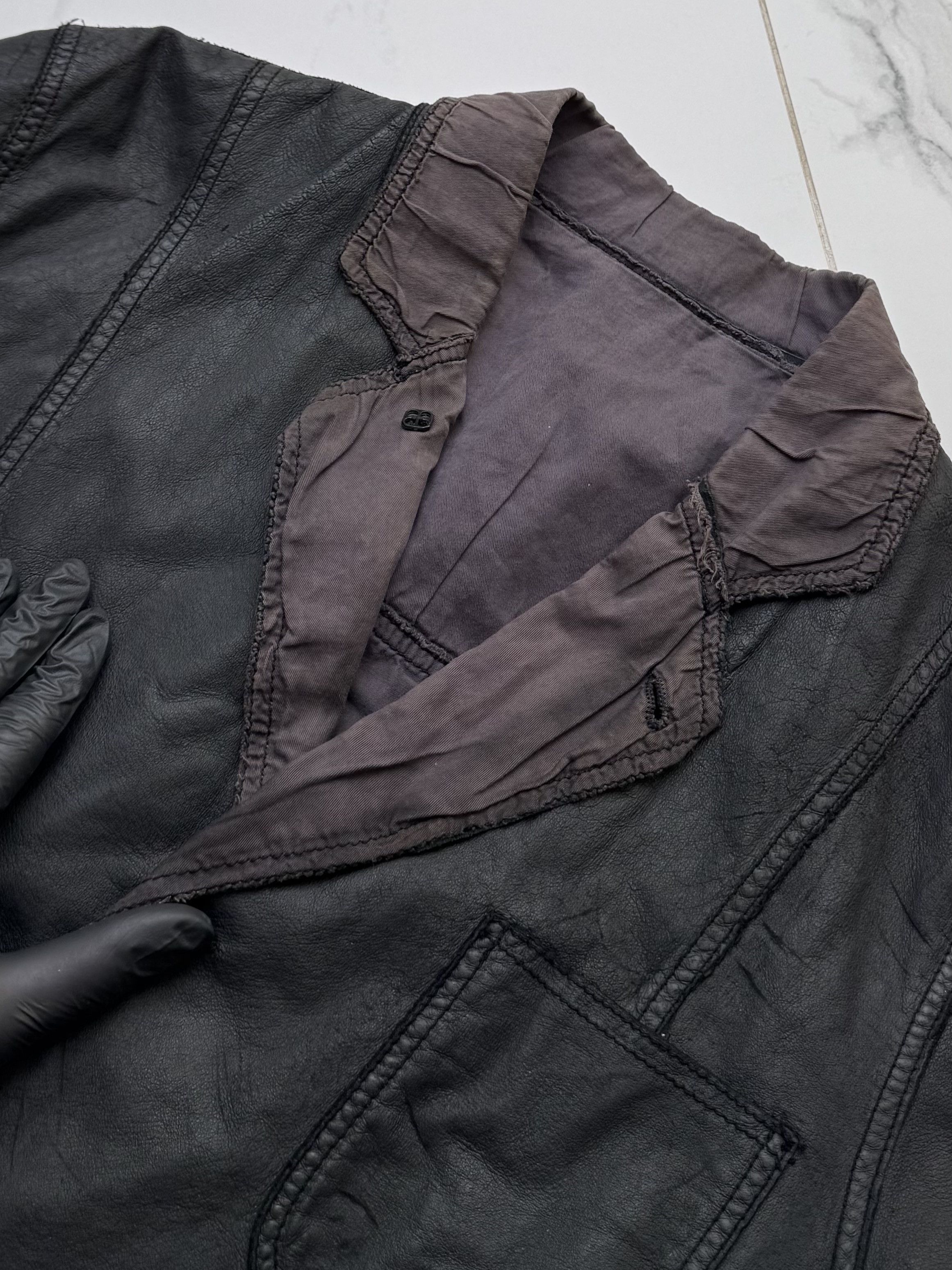 Genuine Leather Leather Blazer Mens M Minimalist Tailored Button Jacket Coat Size US M / EU 48-50 / 2 - 8 Thumbnail