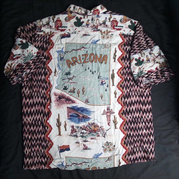 Reyn Spooner Vintage Reyn Spooner Art Of Eddy Y Totem Hawaiian Shirt Size US XXL / EU 58 / 5 - 5 Thumbnail