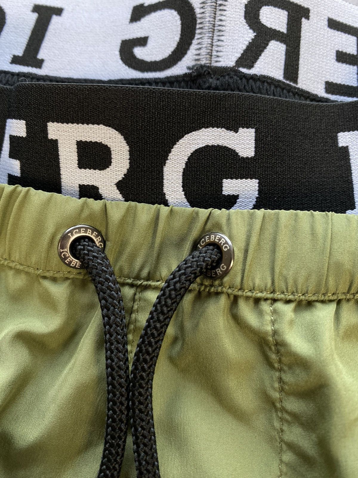 Iceberg × Vintage Rare Iceberg Beach Wear Big Logo Olive Shorts Size US 32 / EU 48 - 8 Thumbnail