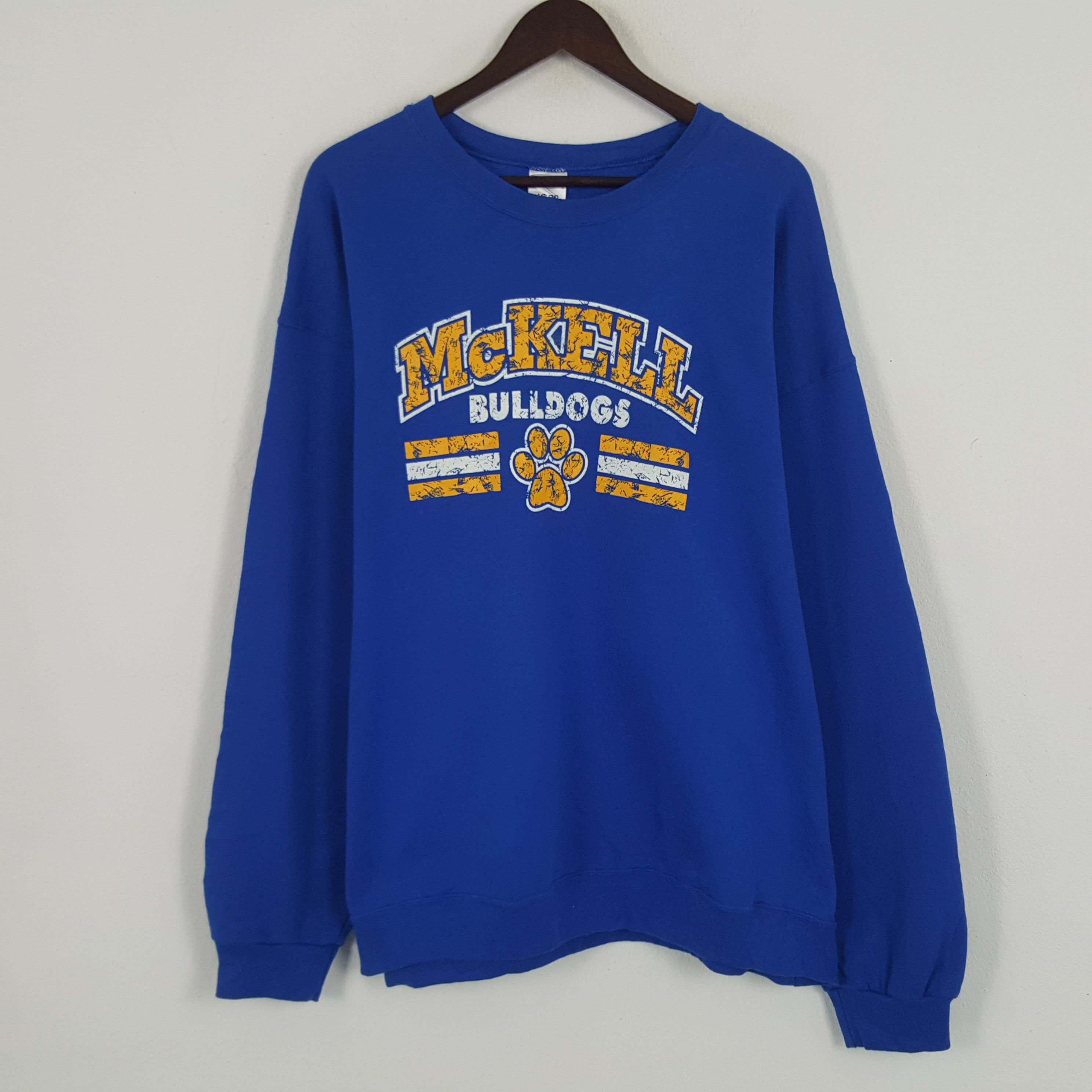 Jerzees × Vintage Vintage McKELL Bulldog Sweatshirt Size US XXL / EU 58 / 5 - 1 Thumbnail