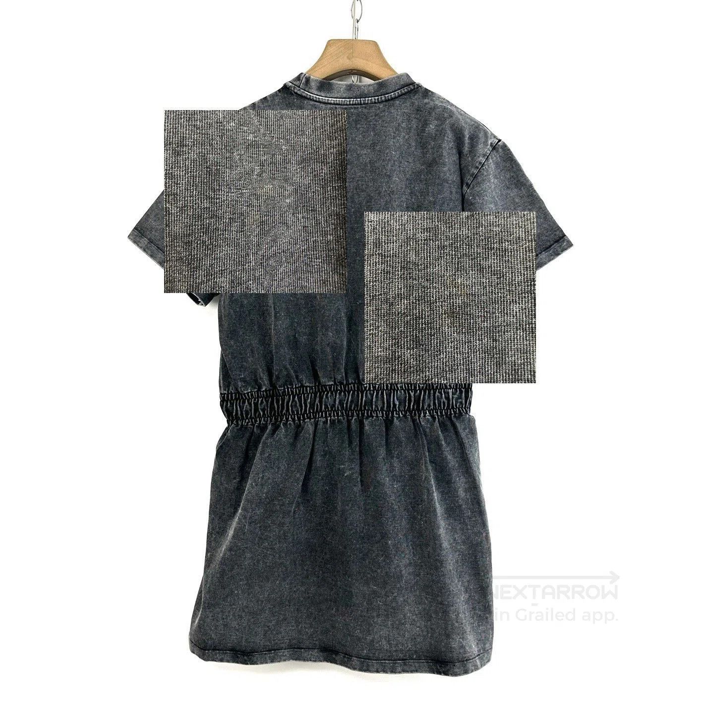 Louis Vuitton Louis Vuitton Gray Washed Waist-Cinched Dress. Size S / US 4 / IT 40 - 7 Thumbnail