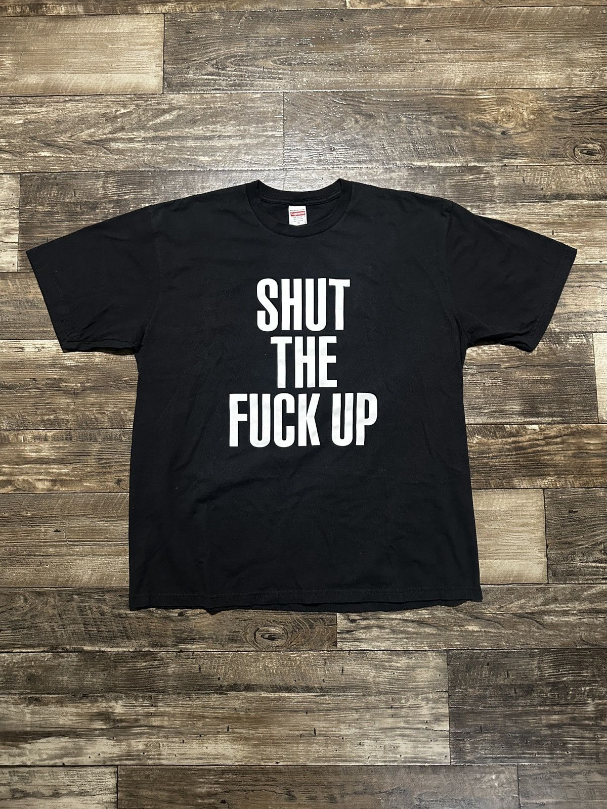 Number (N)ine × Supreme supreme number (n)ine shut the f*ck up tee