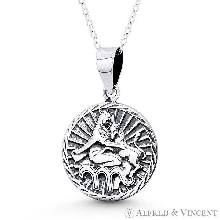Other Virgo Zodiac Sign Circle Astrology Charm Pendant Size ONE SIZE - 1 Preview