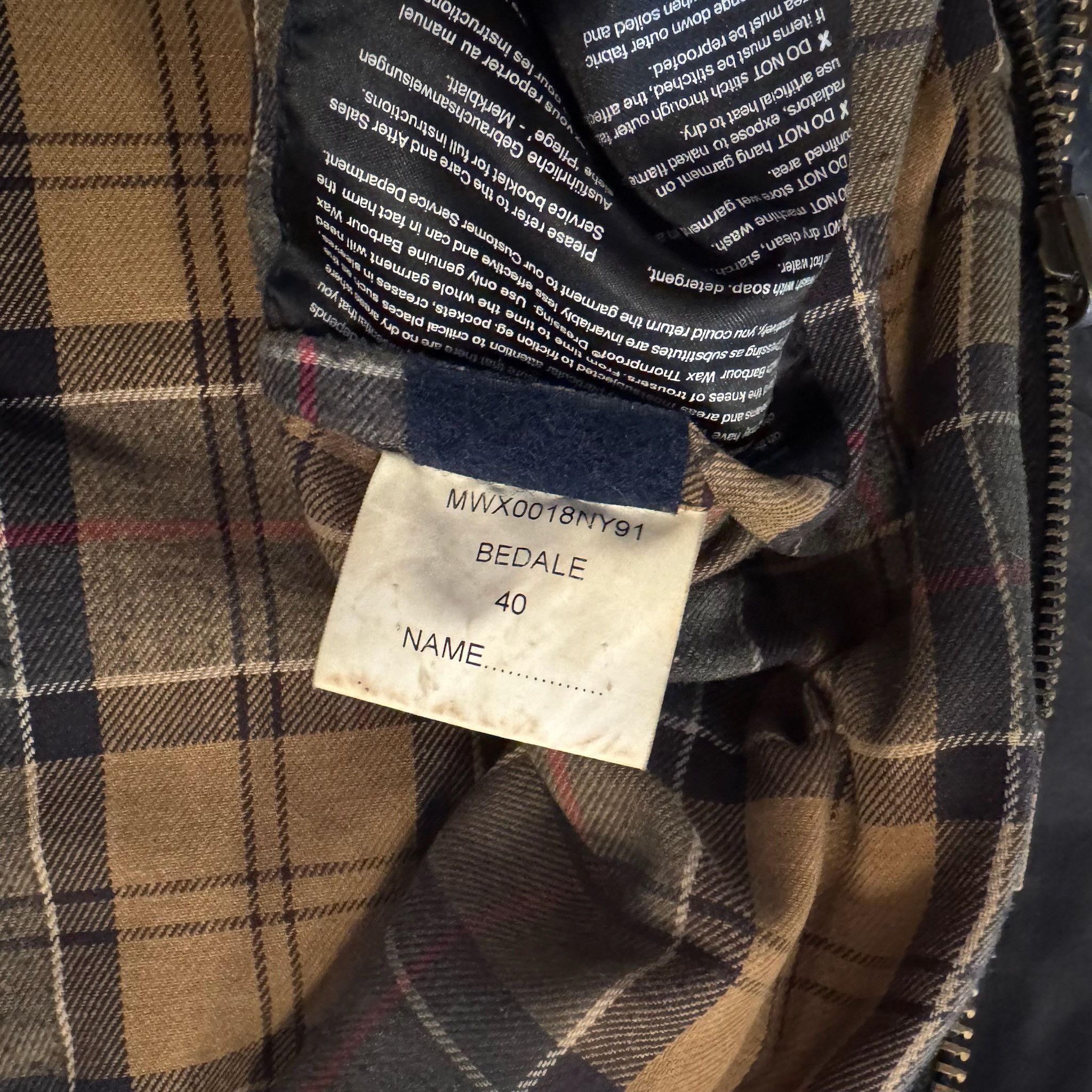 Barbour Barbour Bedale Waxed Blue Jacket Size US M / EU 48-50 / 2 - 4 Thumbnail