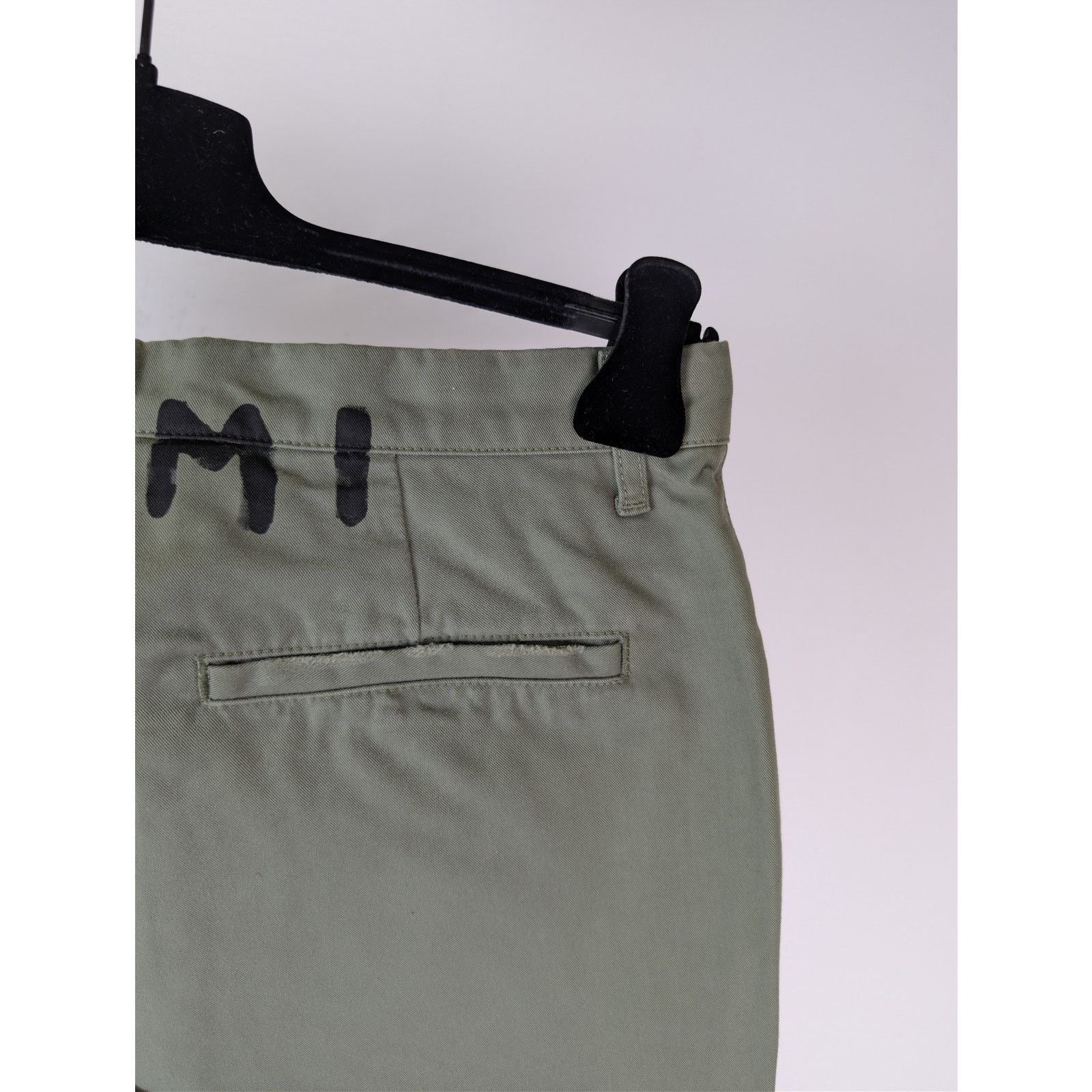 Palm Angels o1rshd1 Seasonal Logo Chino Pants in Military / Black Size US 36 / EU 52 - 14 Thumbnail