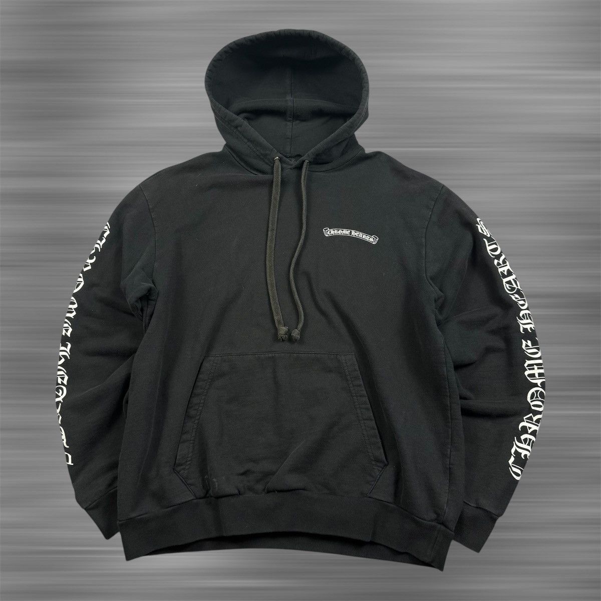 Chrome Hearts Chrome Hearts Scroll Logo ‘Black’ Hoodie Size US L / EU 52-54 / 3 - 1 Thumbnail