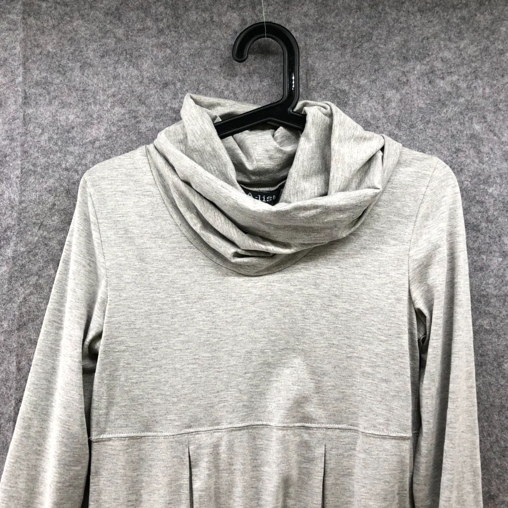 Vintage NWT Vintage A-list By Wrapper Gray Cowl Neck T Shirt Dress Long Sleeve Size M Womens Dress Shirt Size M / US 6-8 / IT 42-44 - 3 Thumbnail