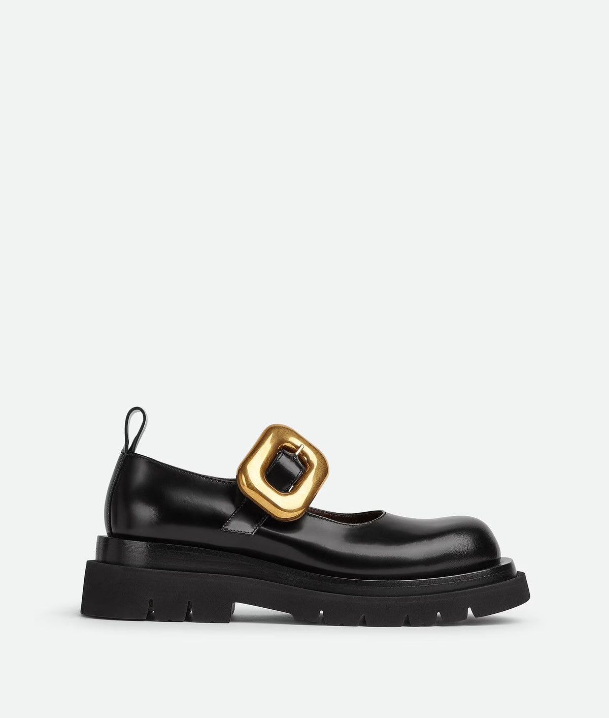 Bottega Veneta Black Bottega Veneta Lug Mary-Jane Flats shoes Sz 8