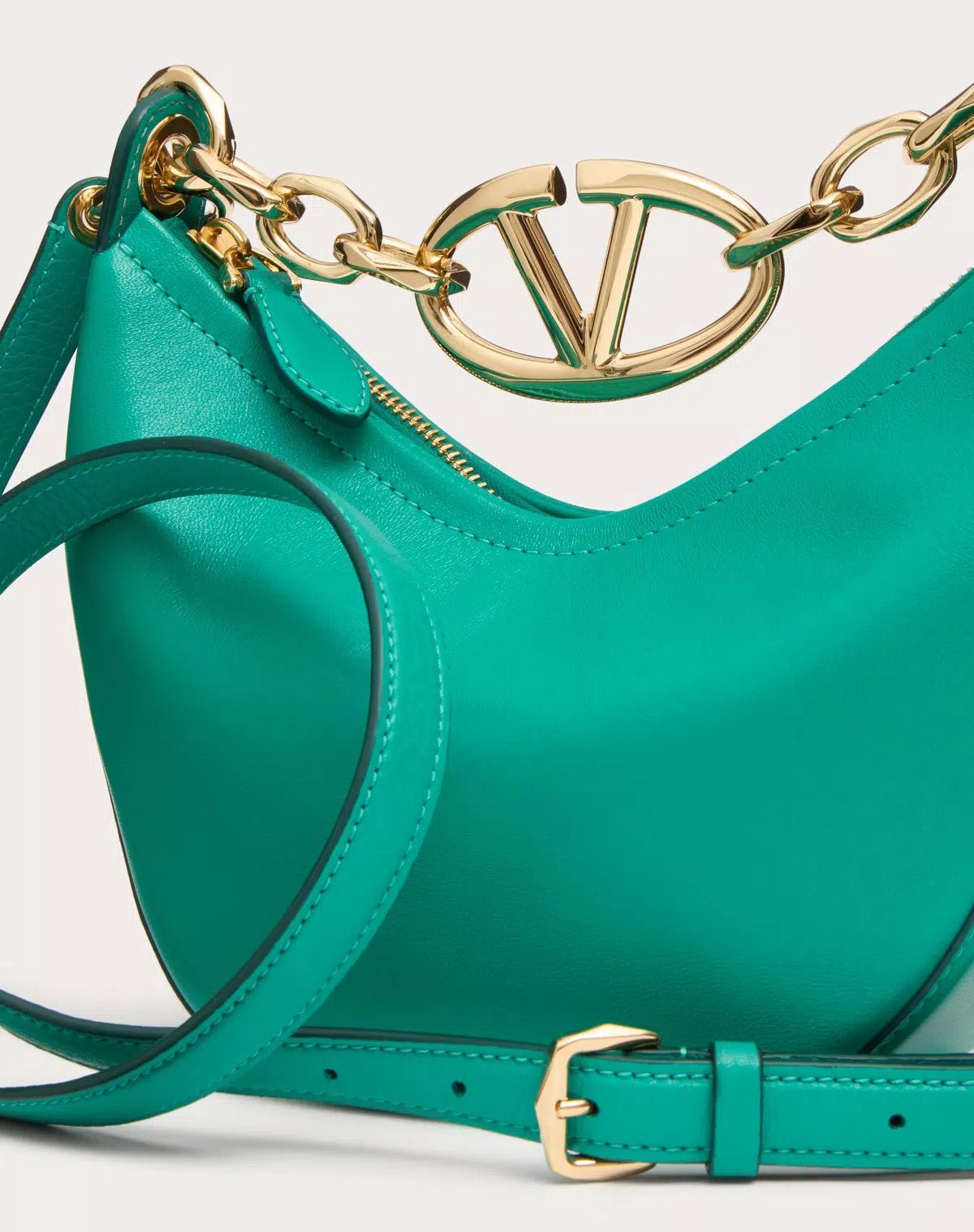 Valentino oc11z0725 Size:OS/Bag In Nappa Leather With Chain in Green Size ONE SIZE - 7 Thumbnail