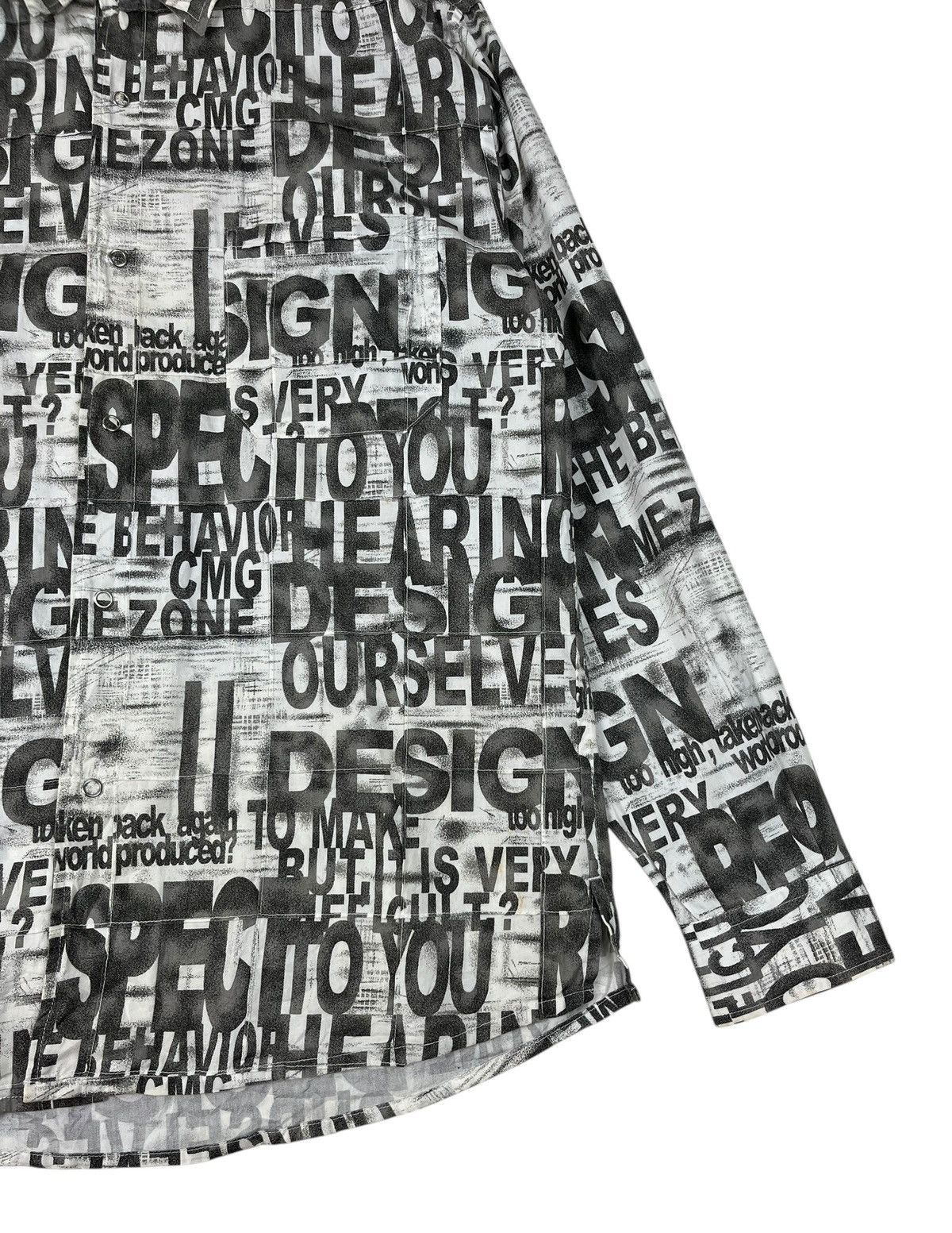 Hysteric Glamour × Japanese Brand Japanese Brand Commontage Poem Alloverprint Button Up Size US L / EU 52-54 / 3 - 5 Thumbnail