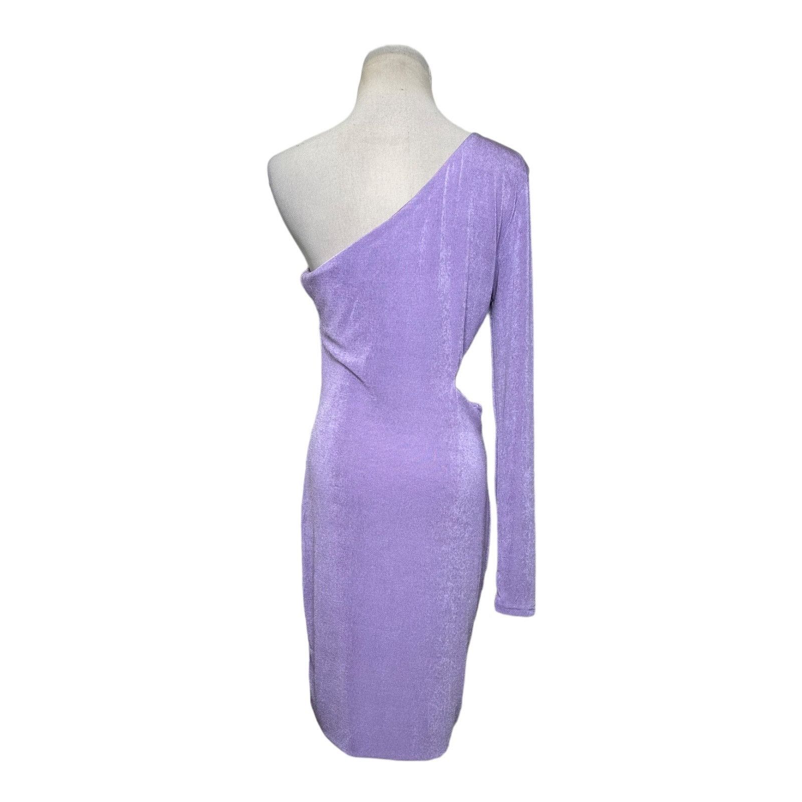 PRINCESS POLLY Princess Polly xx lilac one shoulder cut out dress size 10 Size L / US 10 / IT 46 - 3 Thumbnail