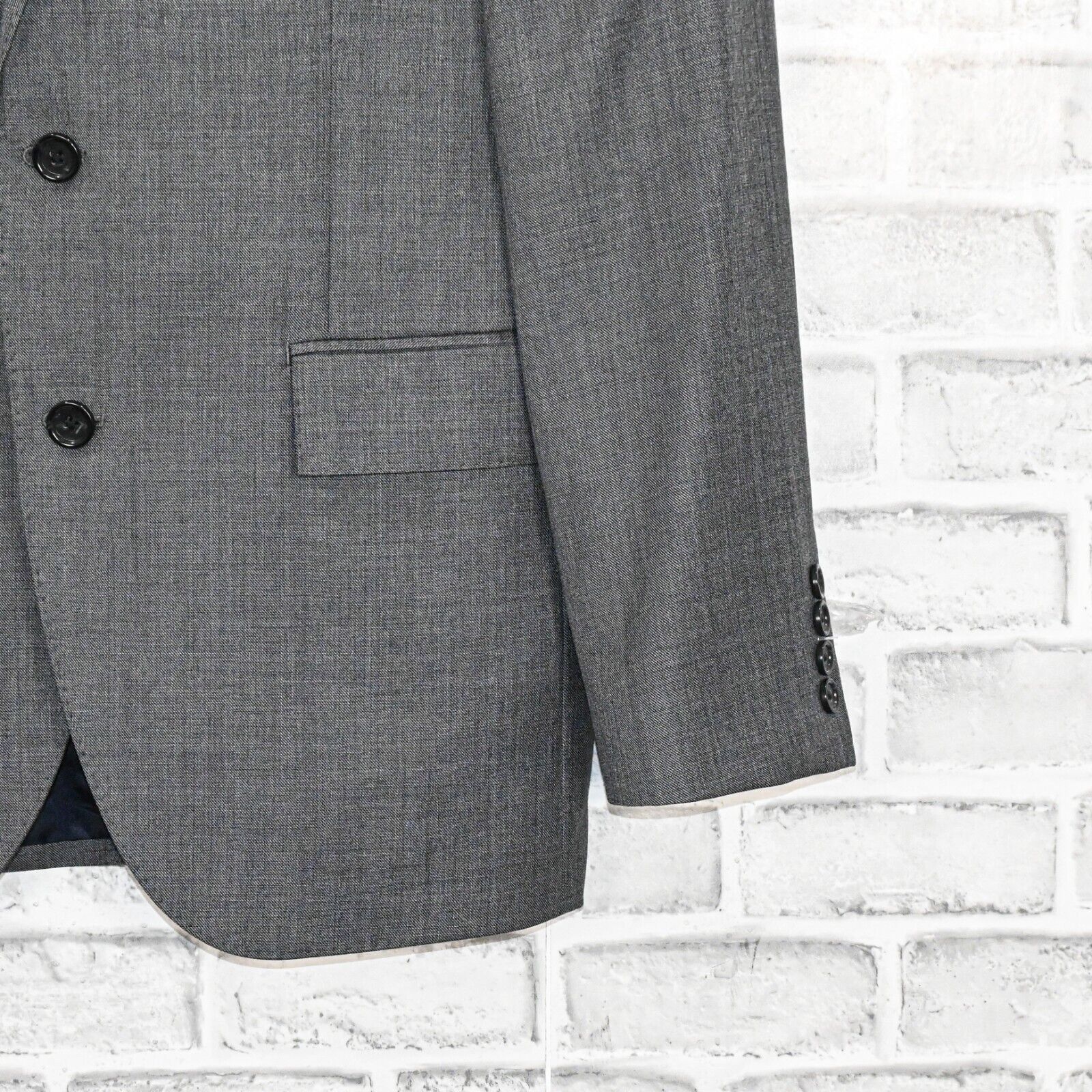 J.Crew J.Crew Ludlow Suit Jacket Grey Double vent tollegno 1900 Size 38R - 7 Thumbnail