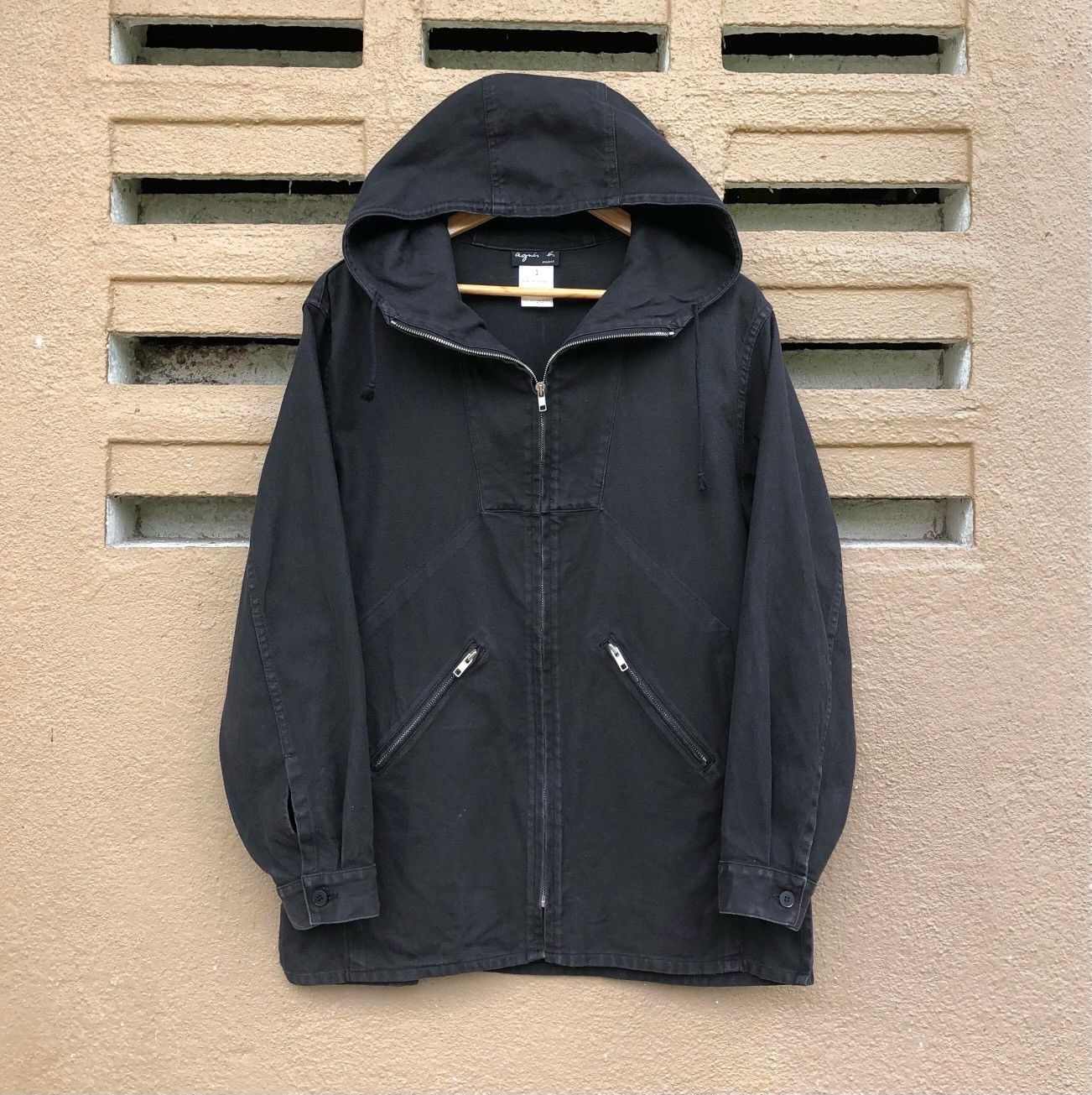 agnes b. Vintage Agnes B. Hooded Zipper Jacket Made In France Size US M / EU 48-50 / 2 - 4 Thumbnail
