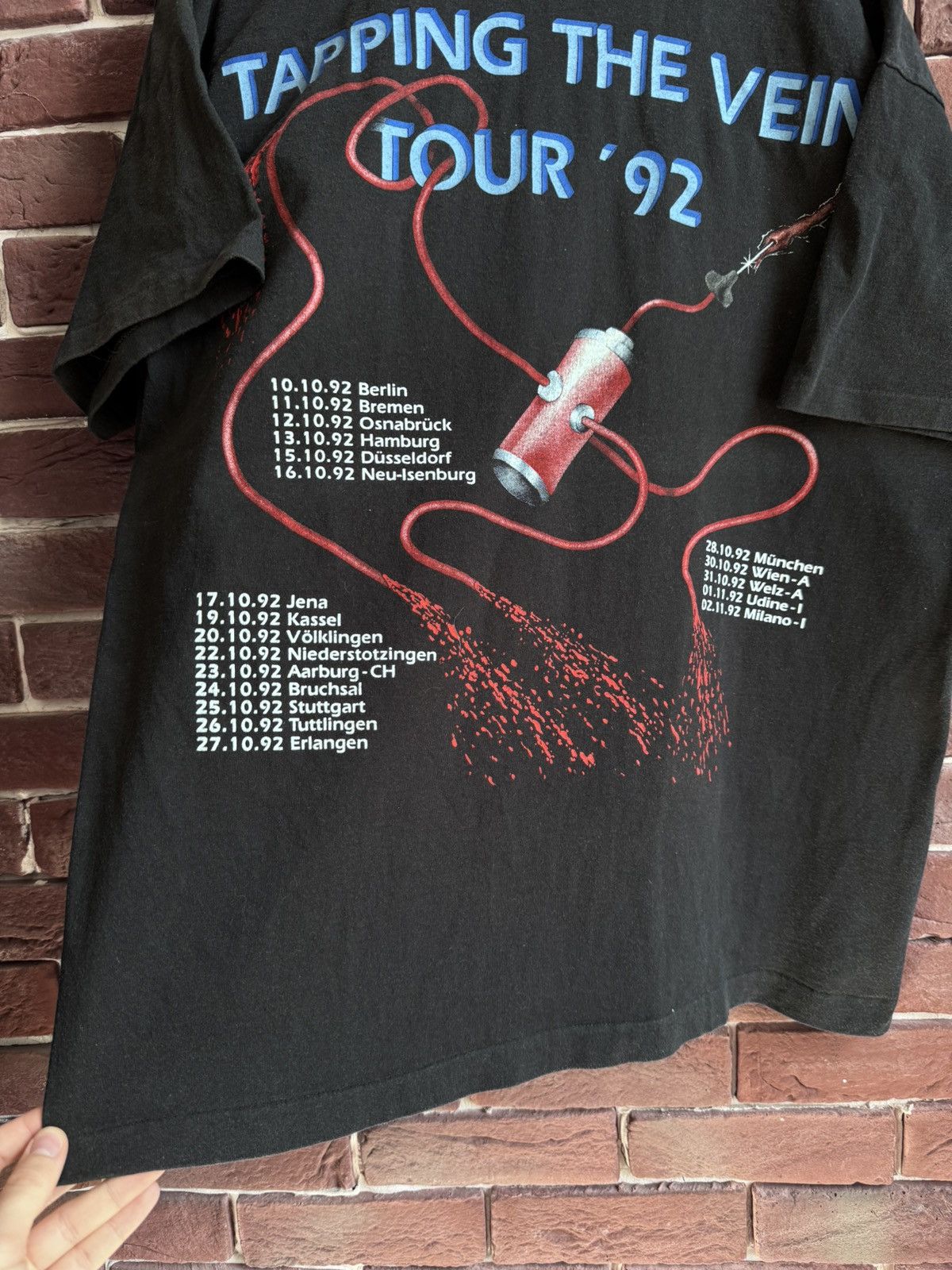 Band Tees 1992 Rare Sodom Tapping Vein Thrash Metal Band Vintage tee Size US XL / EU 56 / 4 - 12 Thumbnail