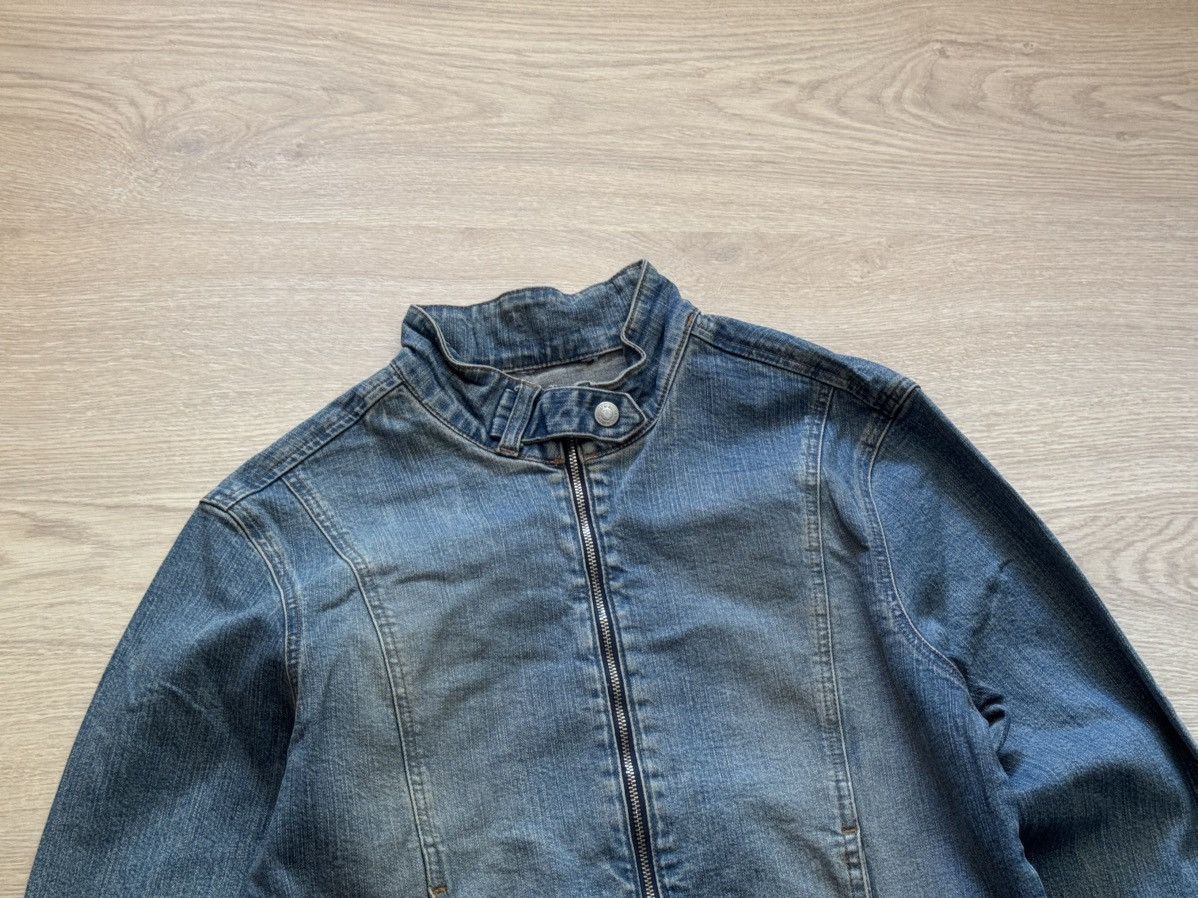Formula 1 Vintage 00’s Women’s Moto Racing y2k Japanese Jeans Jacket Size S / US 4 / IT 40 - 2 Thumbnail