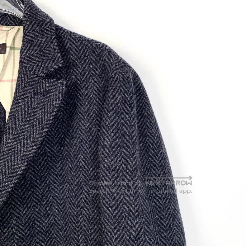 Loro Piana Loro Piana Black and grey twill goat cashmere lapel single Size M / US 6-8 / IT 42-44 - 3 Thumbnail