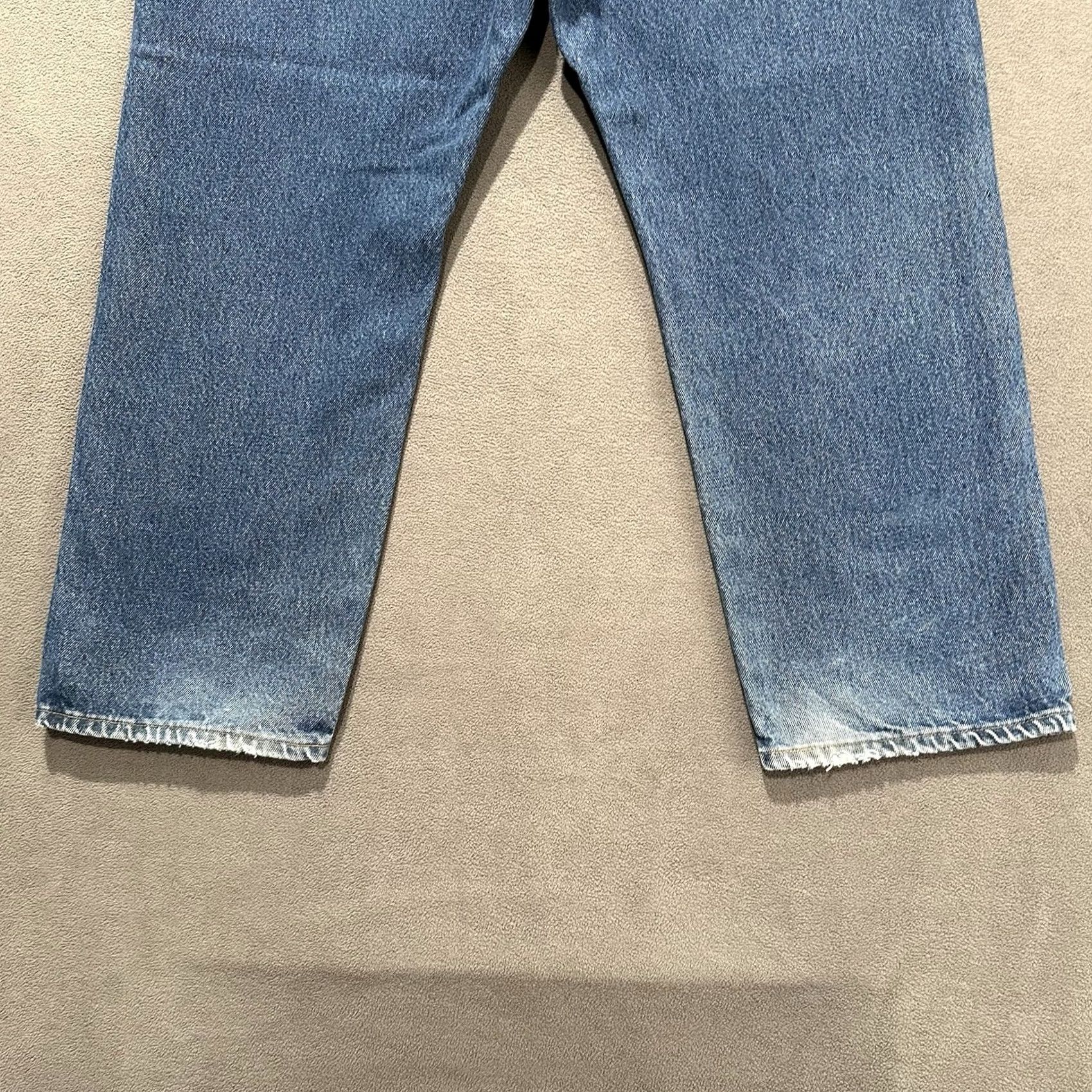 Wrangler Wrangler RIGGS Workwear Jeans Mens 36x30 Blue Relaxed Straight Carpenter Denim Jeans Size US 36 / EU 52 - 6 Thumbnail