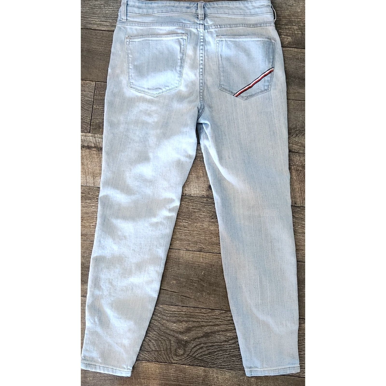 Tommy Hilfiger VINTAGE Tommy Hilfiger Jeans Tribeca Skinny Light Wash Size 4 Womens Blue Y2K 90s 2000s Size 27" / US 4 / IT 40 - 3 Thumbnail