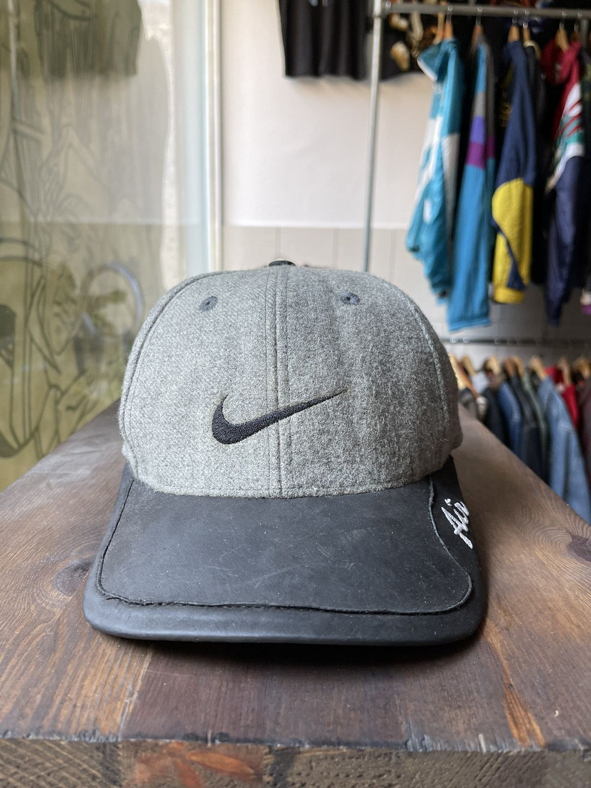 Nike × Vintage Vintage Nike 90s wool hat Size ONE SIZE - 1 Thumbnail