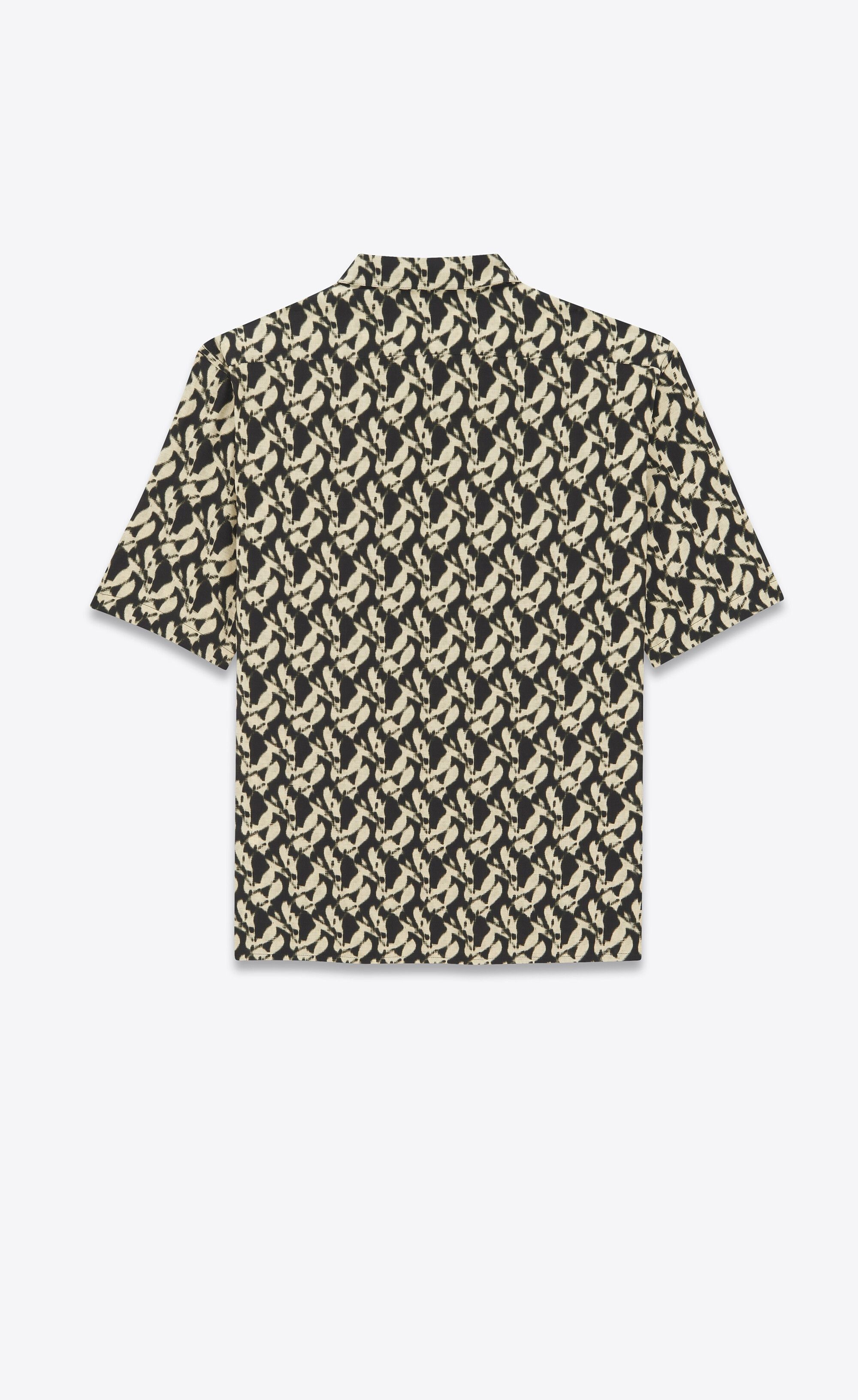 Saint Laurent Paris o1tr1nto0325 601070 Shirt in Viscose Voile in Multicolor Size US M / EU 48-50 / 2 - 2 Thumbnail