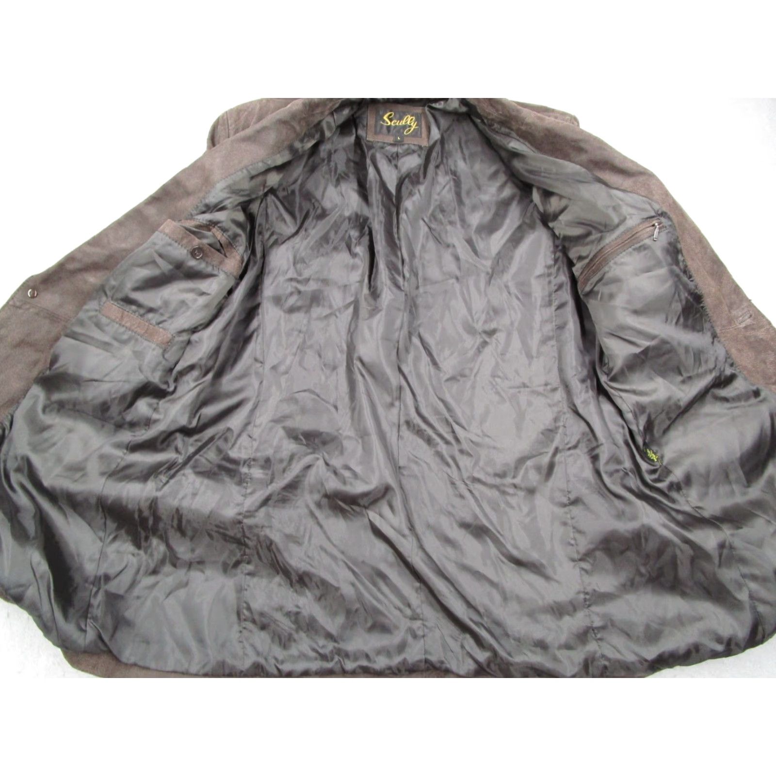 Scully Scully Leatherwear Jacket Mens Large Brown Suede 2 Button Leather Blazer Coat Size 42R - 5 Thumbnail