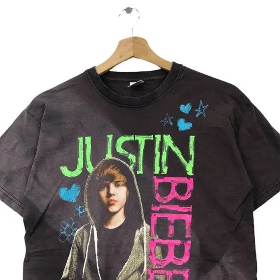 Fruit Of The Loom × Justin Bieber Vtg JUSTIN BIEBER IDOL My World Tour Concert Tee Shirt Size S / US 4 / IT 40 - 3 Thumbnail