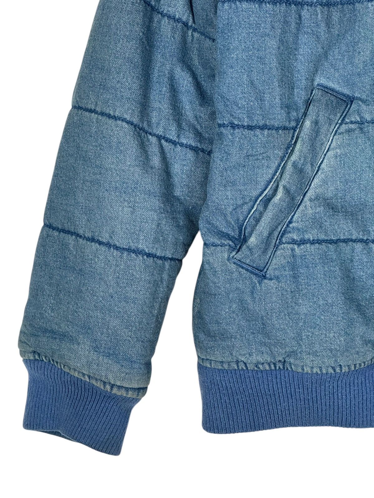 Japanese Brand Rodeo Crown Denim Puffer Hooded Jacket Size US M / EU 48-50 / 2 - 2 Thumbnail