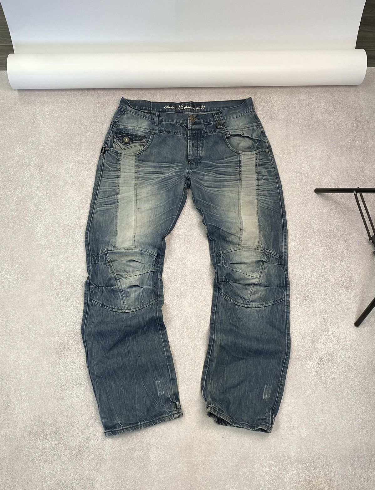 Other Jeans Dirty Pants faded crashed y2k distressed Size US 38 / EU 54 - 1 Thumbnail