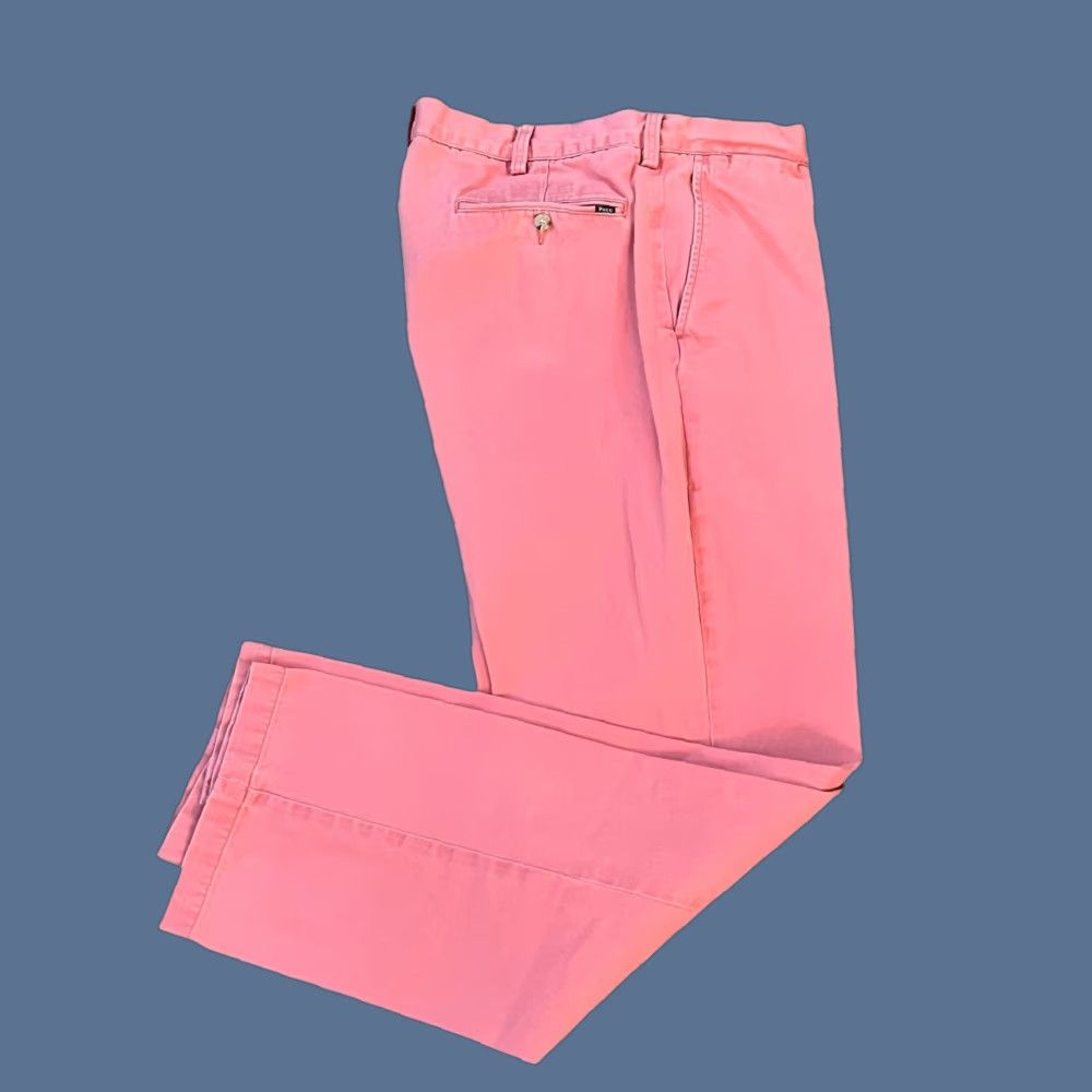 Polo Ralph Lauren Polo Ralph Lauren Chino Pants Men 36x32 Pink Classic Fit Flat Front Straight Size US M / EU 48-50 / 2 - 1 Thumbnail