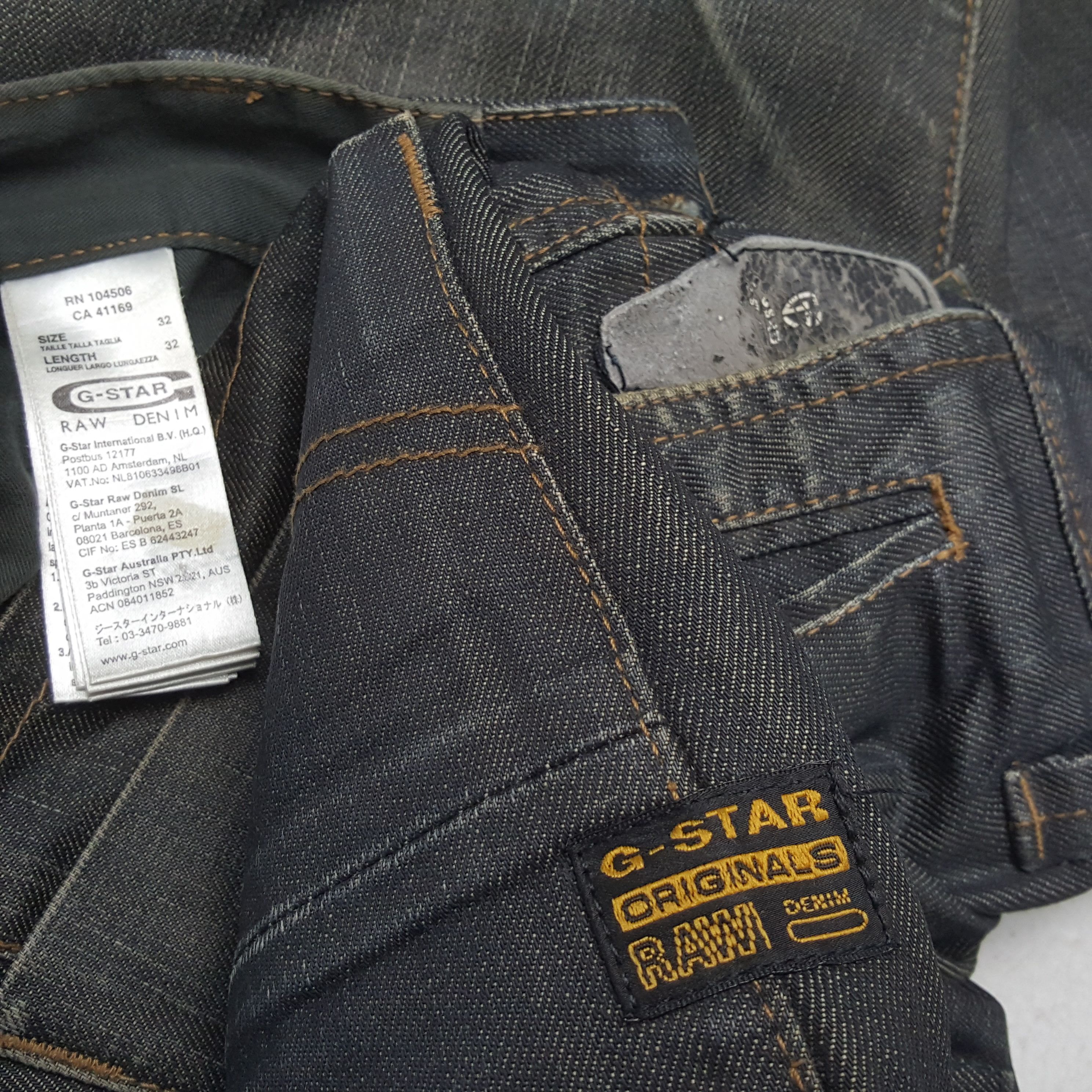 G-Star × Vintage G-STAR RAW Rare Design Fashion Style Jeans Size US 32 / EU 48 - 14 Thumbnail
