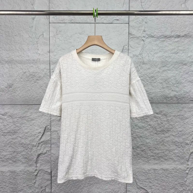 Dior Dior White Cotton Women's T-Shirt 0089 Size S / US 4 / IT 40 - 1 Thumbnail