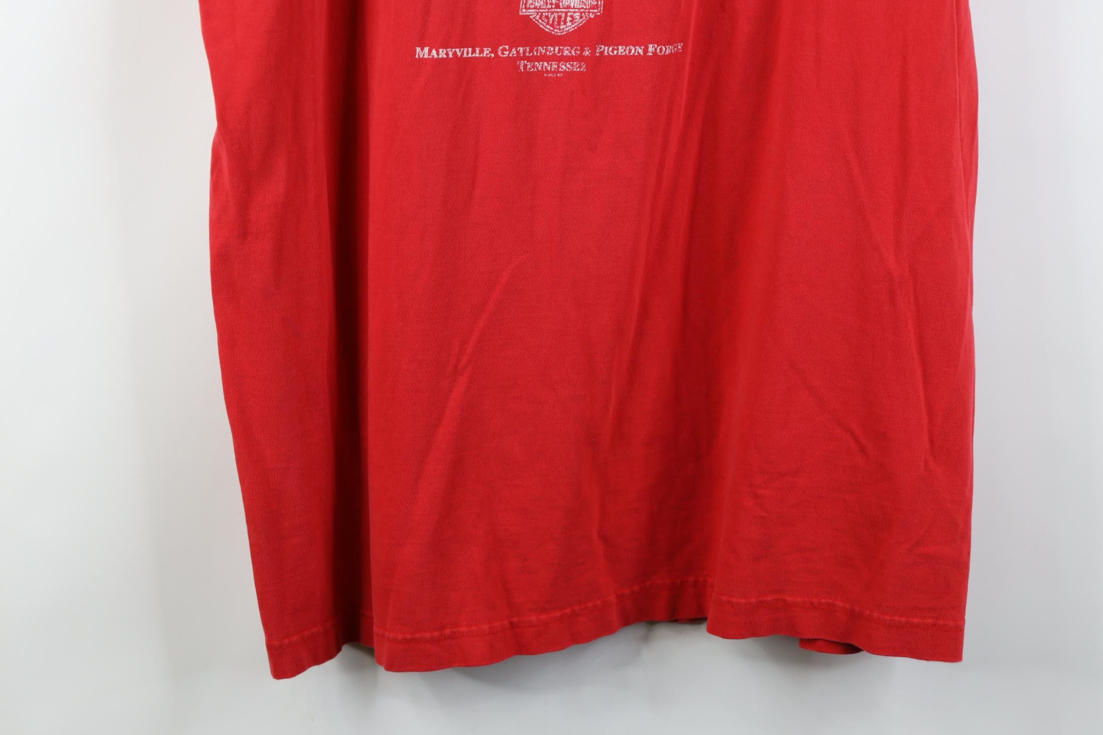 Harley Davidson Vintage Y2K 2004 Harley Davidson Wings Flag Muscle T-Shirt Size US XL / EU 56 / 4 - 20 Thumbnail
