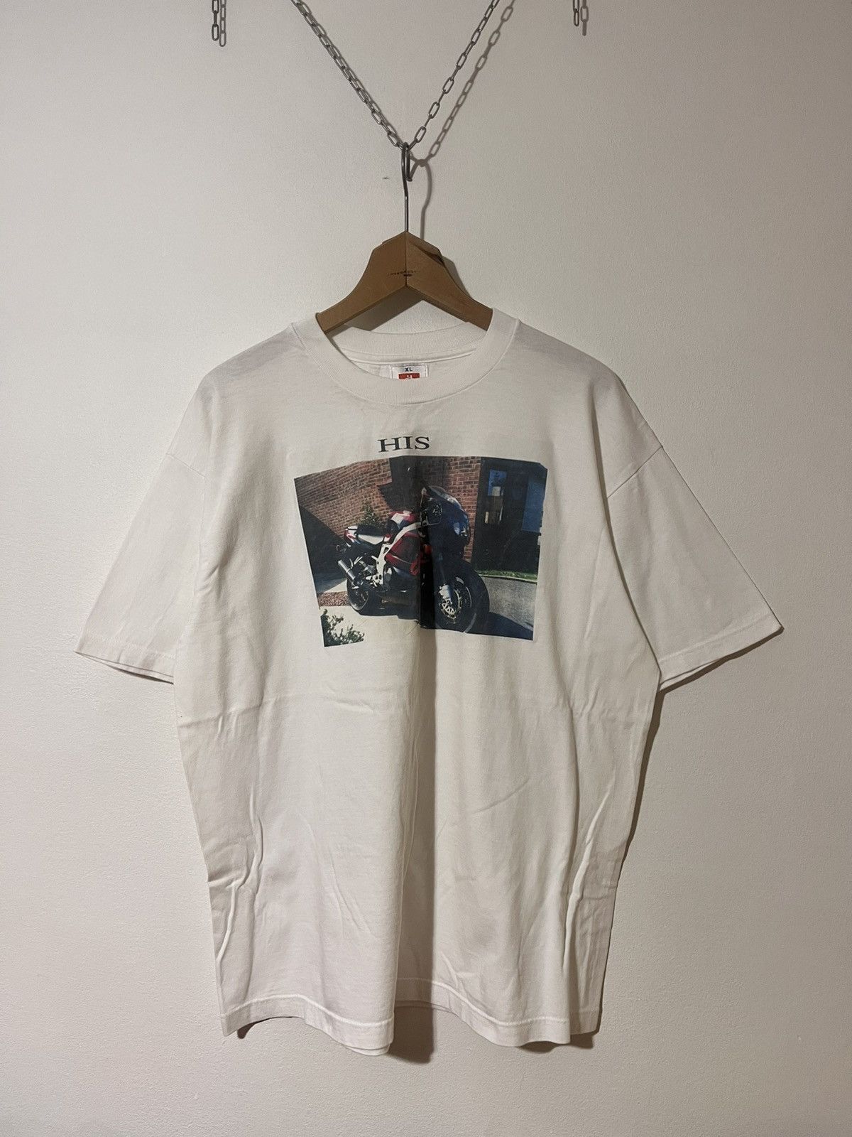 Hanes Vintage Hanes Heavyweight Moto Bike Tee XL Y2K Size US XL / EU 56 / 4 - 1 Thumbnail